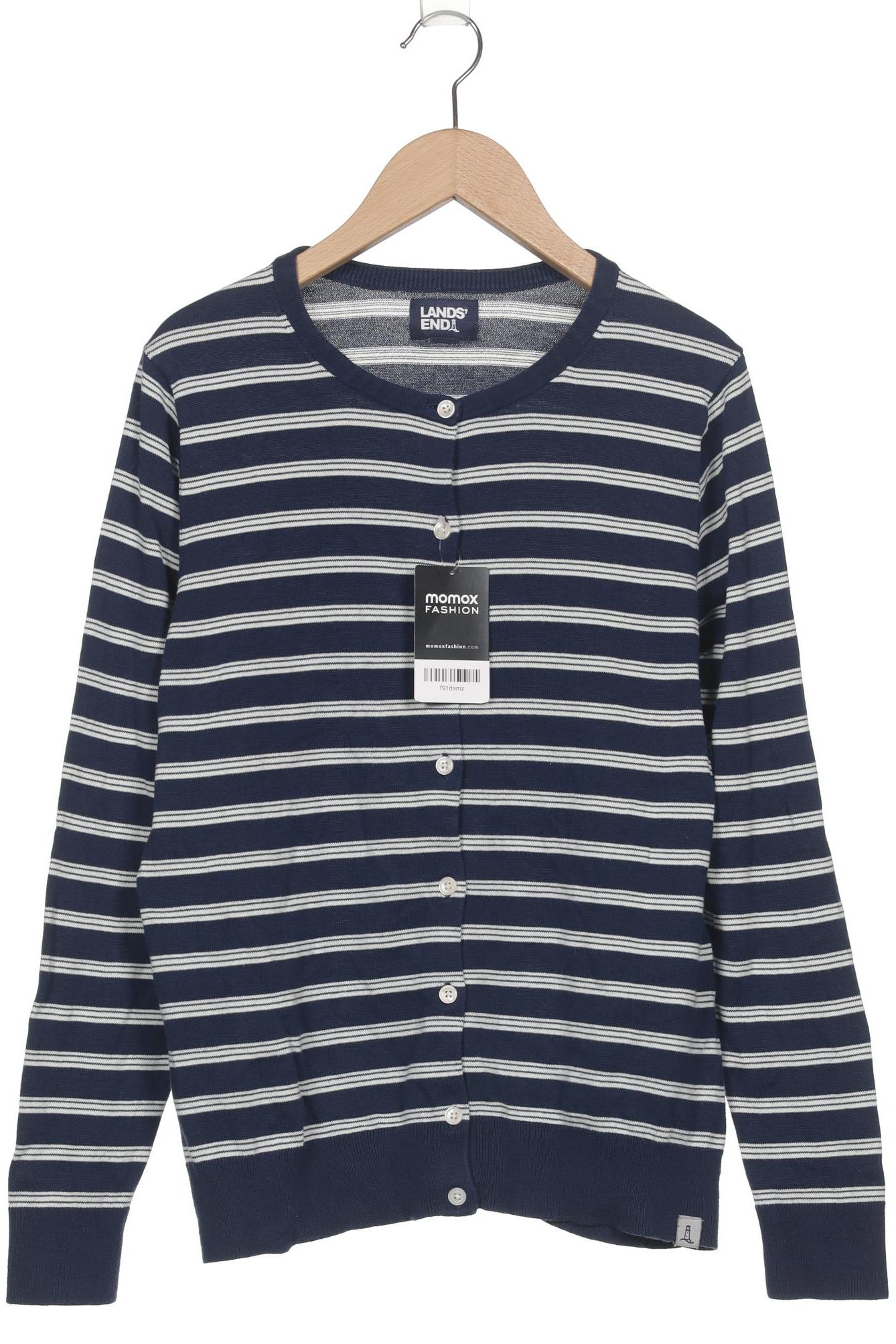 

Lands End Damen Strickjacke, blau, Gr. 36