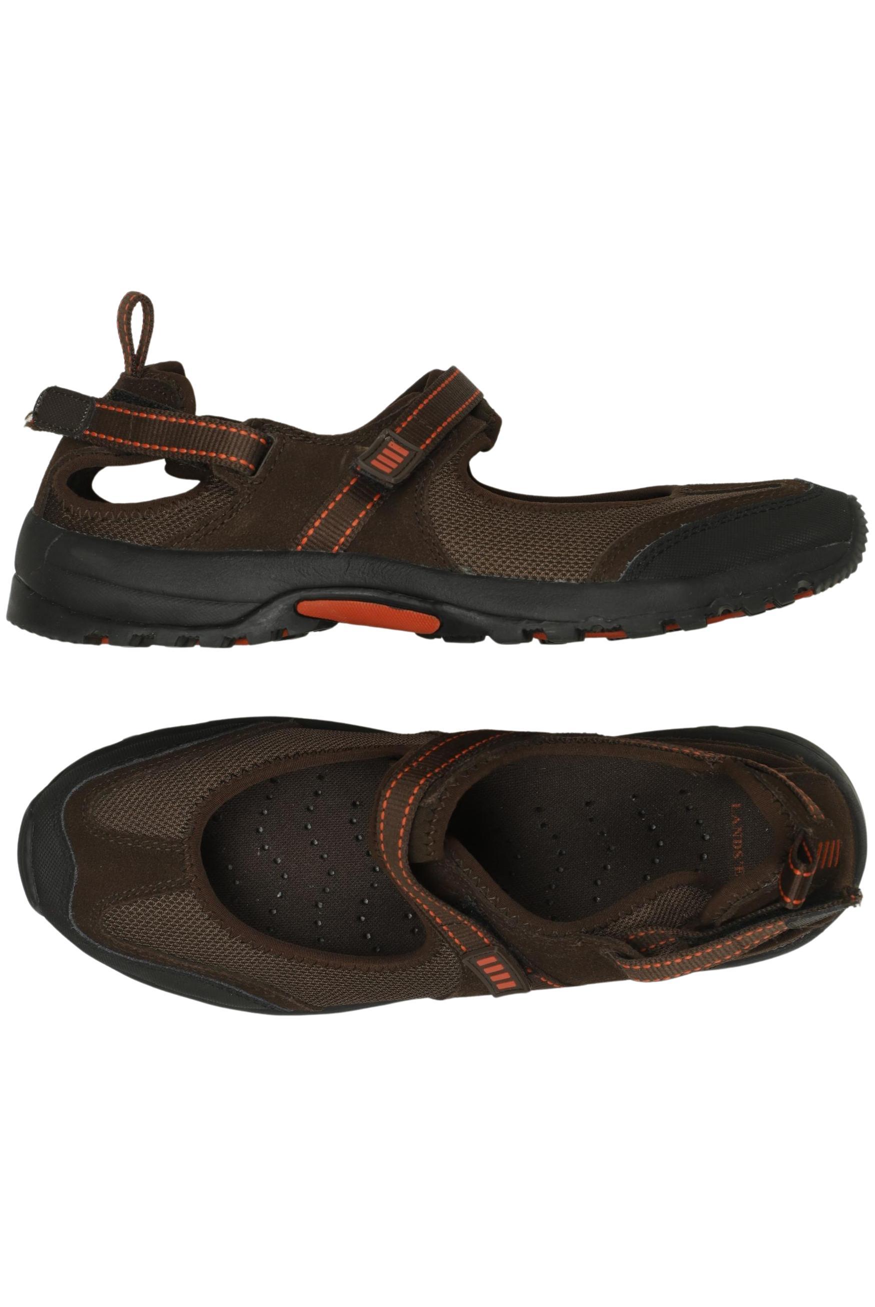 

Lands End Damen Ballerinas, braun, Gr. 10