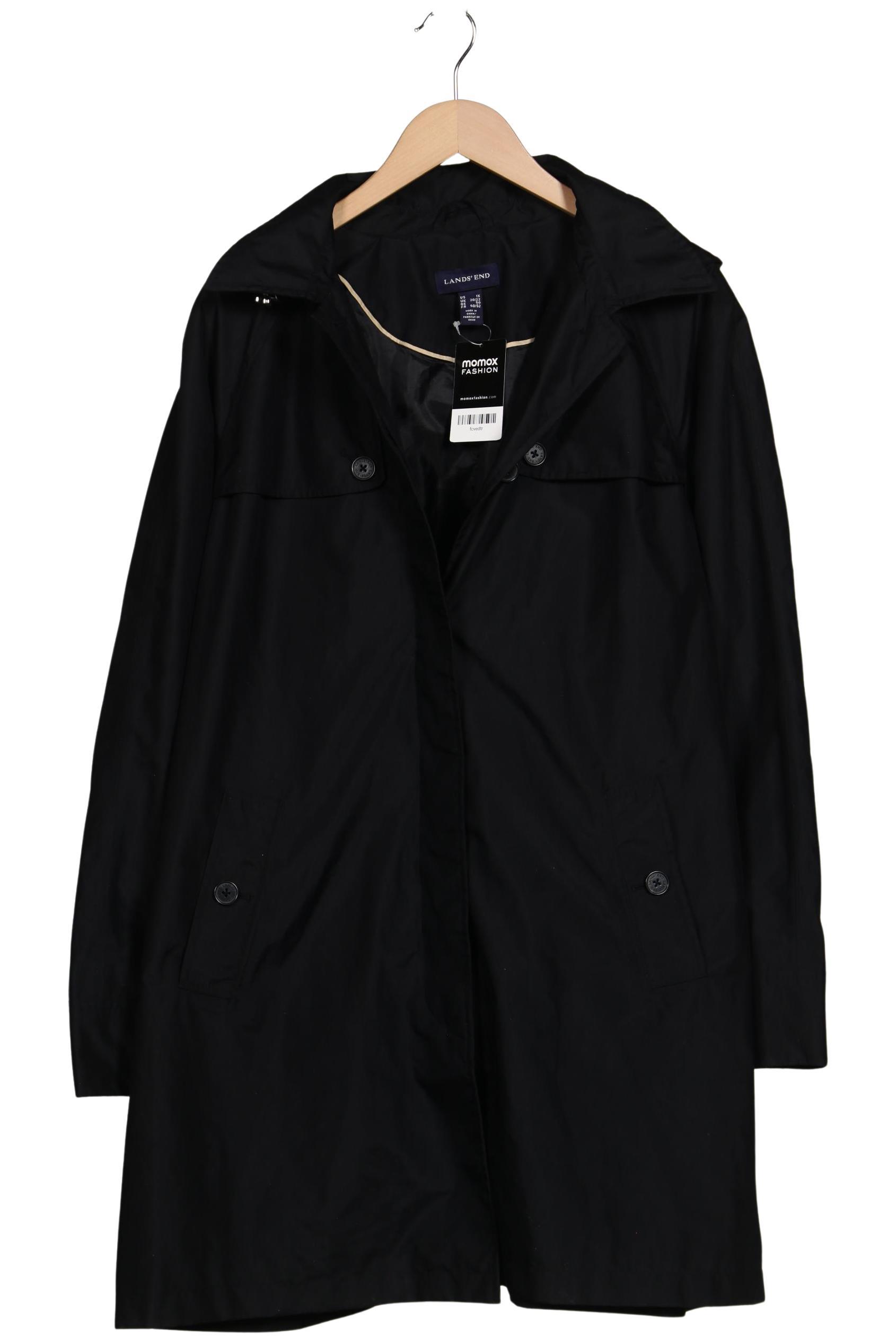 

Lands End Damen Mantel, schwarz, Gr. 50
