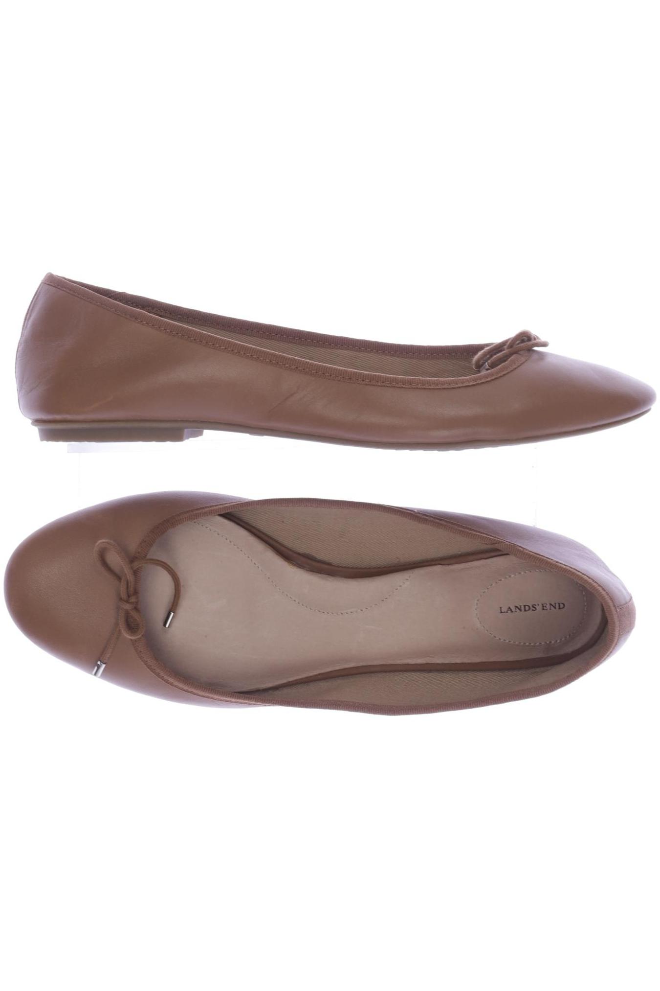 

Lands End Damen Ballerinas, braun, Gr. 41.5