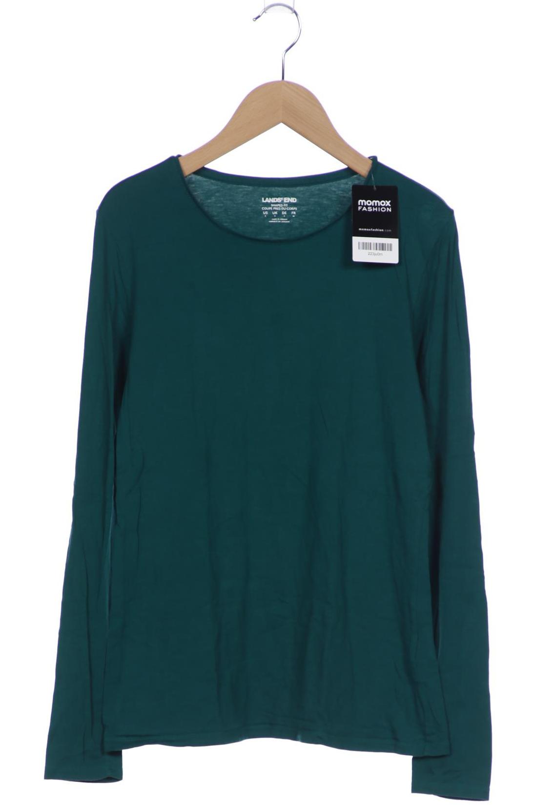 

Lands End Damen Langarmshirt, türkis, Gr. 36