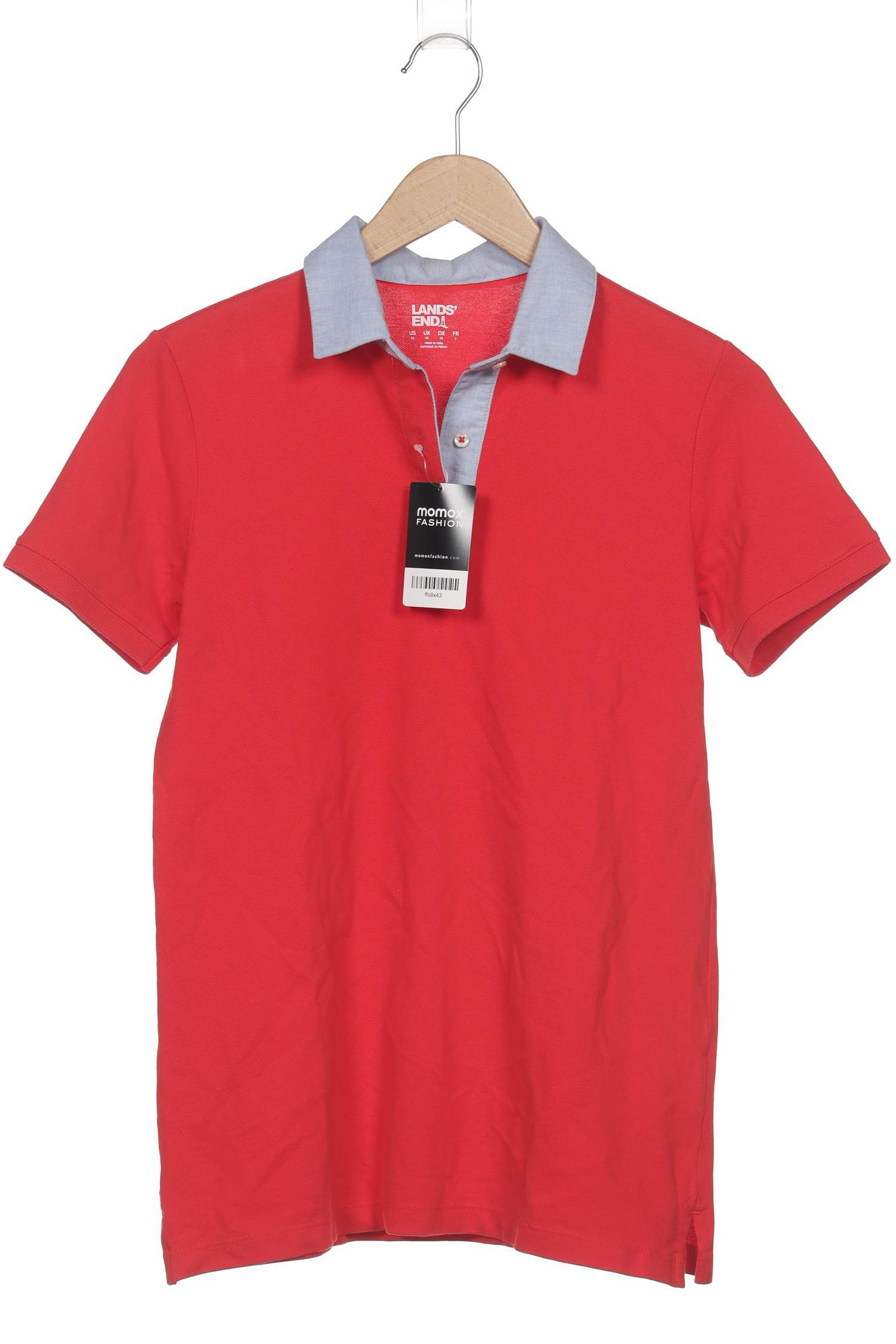 

Lands End Damen Poloshirt, rot, Gr. 34