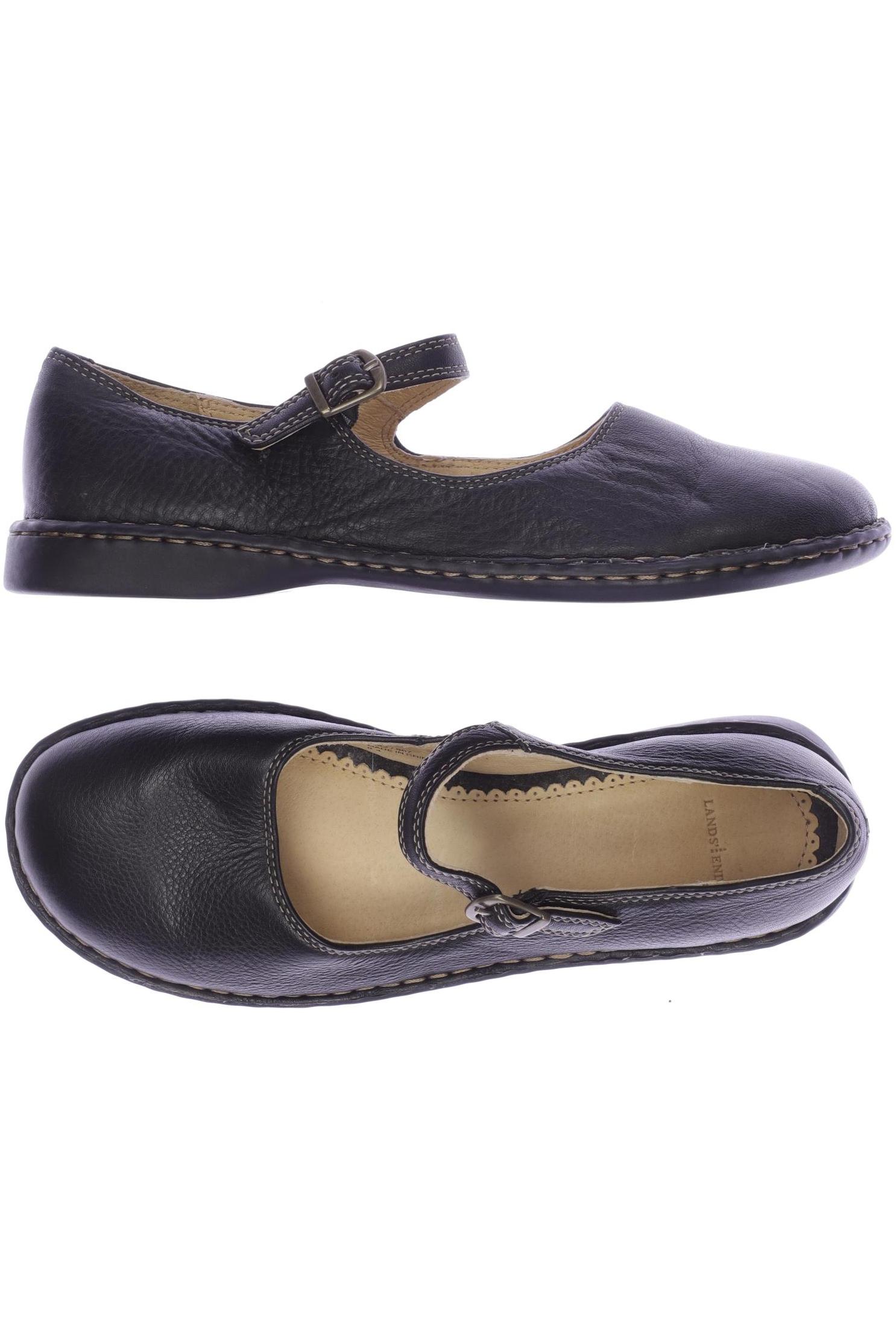 

Lands End Damen Ballerinas, schwarz, Gr. 9