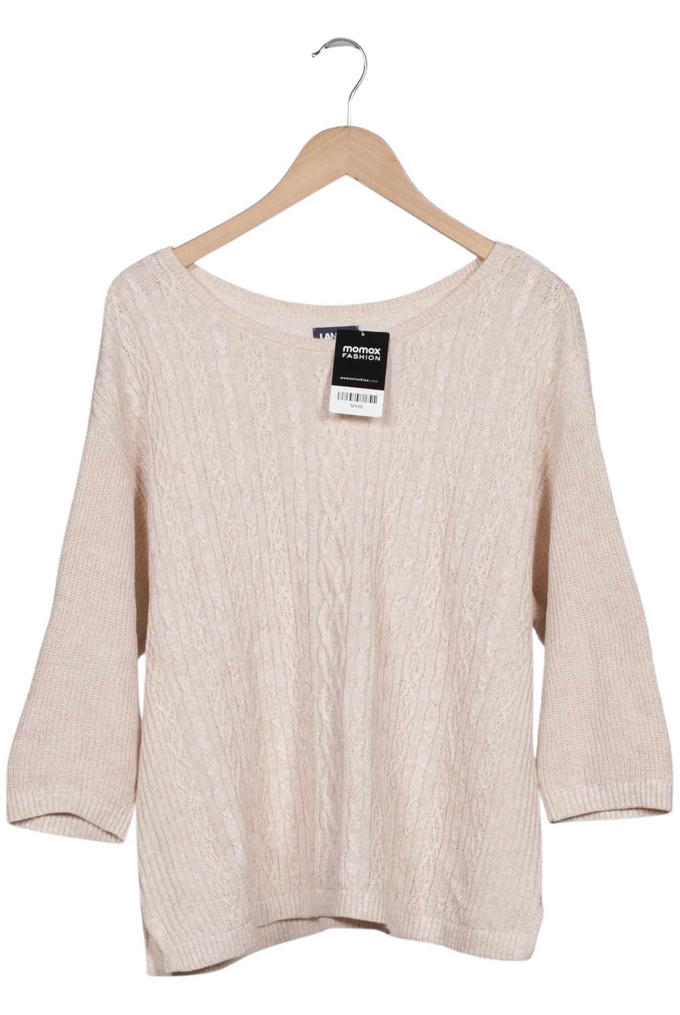 

Lands End Damen Pullover, beige, Gr. 46