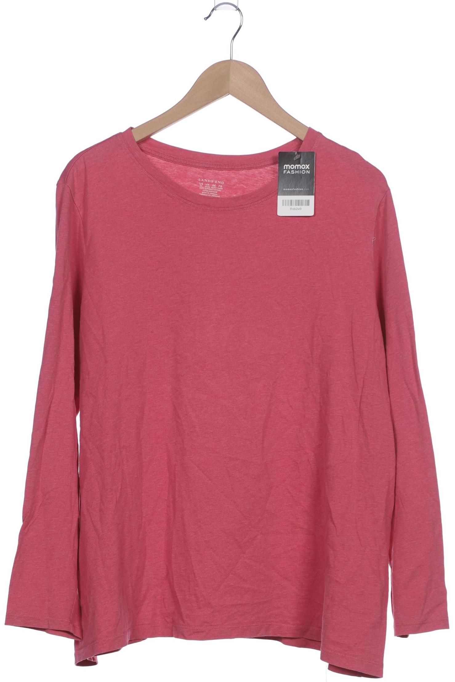 

Lands End Damen Langarmshirt, pink, Gr. 52