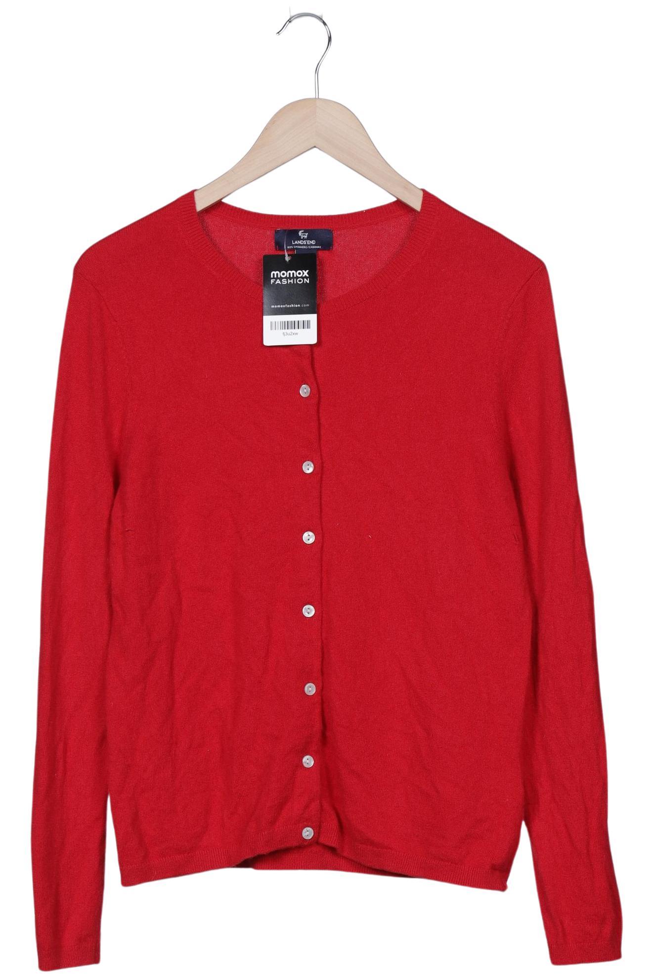 

Lands End Damen Strickjacke, rot, Gr. 38