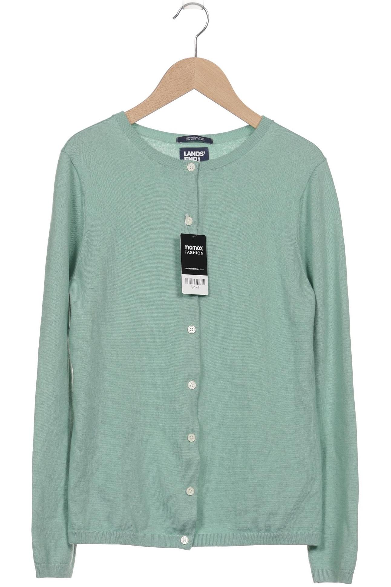 

Lands End Damen Strickjacke, grün, Gr. 38