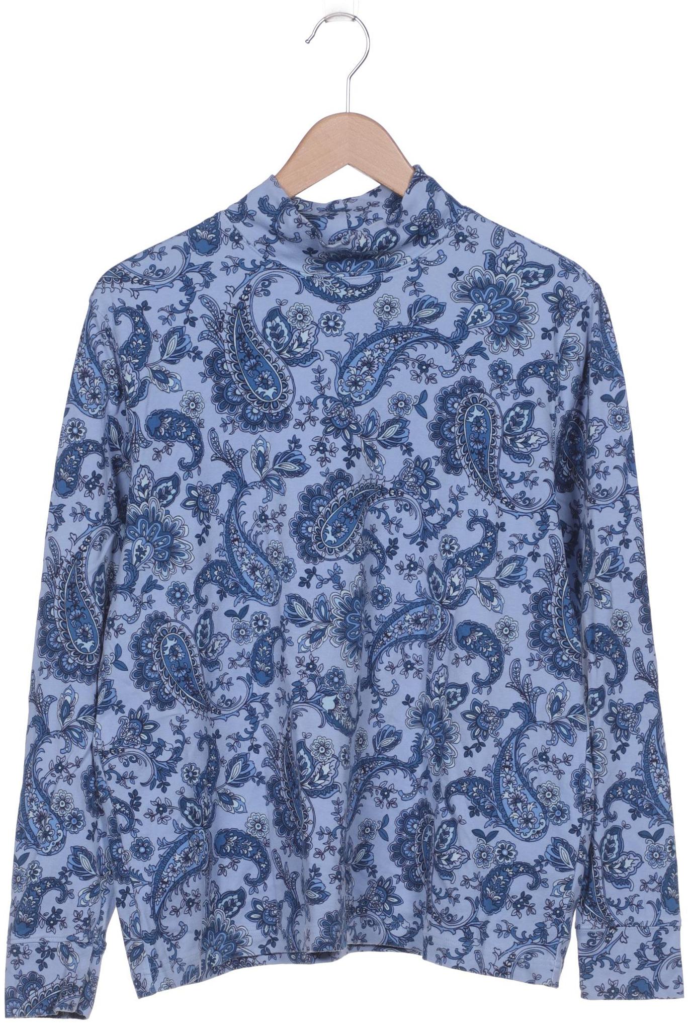 

Lands End Damen Langarmshirt, blau