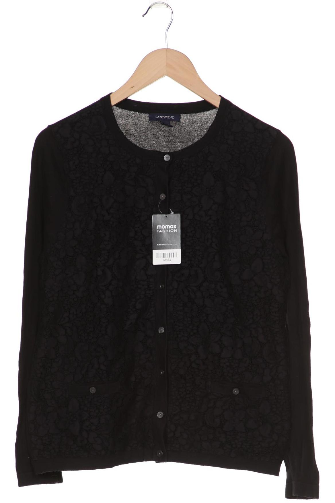

Lands´End Damen Strickjacke, schwarz