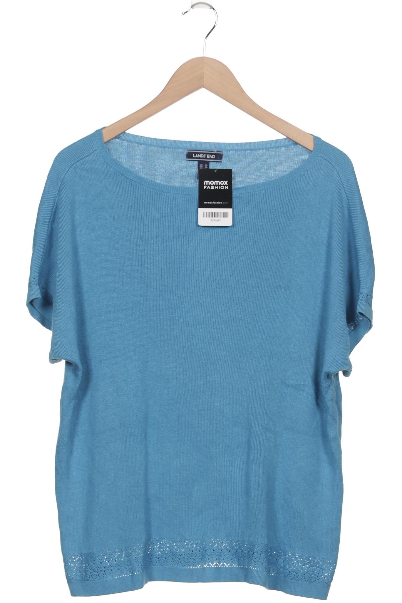 

Lands End Damen T-Shirt, blau, Gr. 44