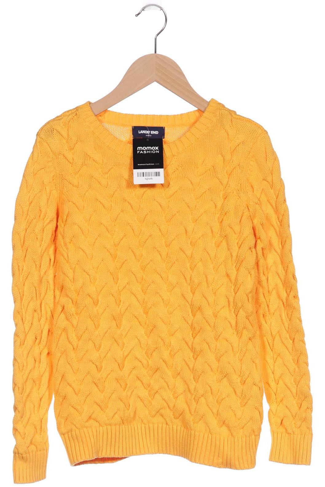 

Lands End Damen Pullover, gelb, Gr. 34