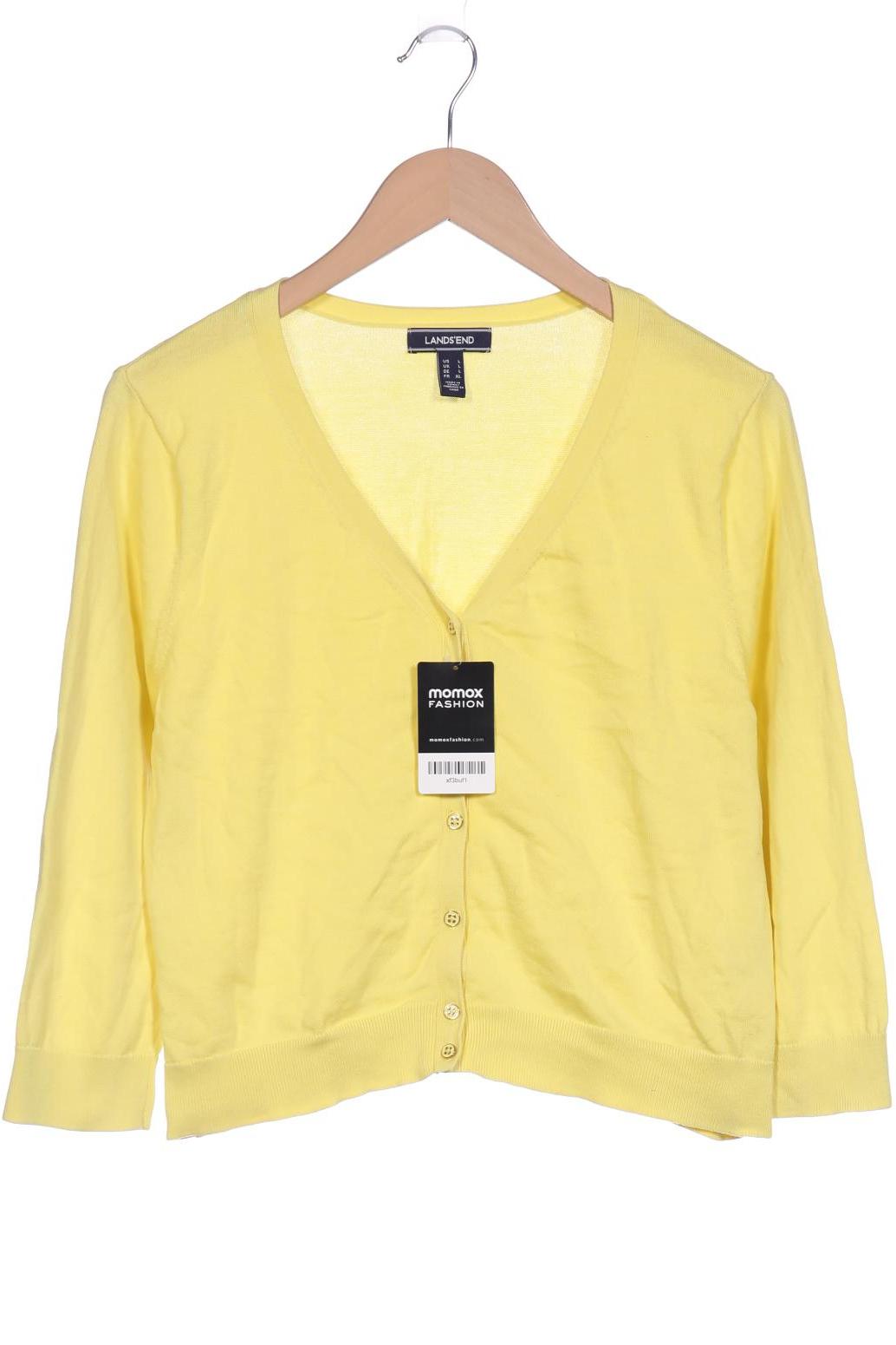 

Lands End Damen Strickjacke, gelb, Gr. 42