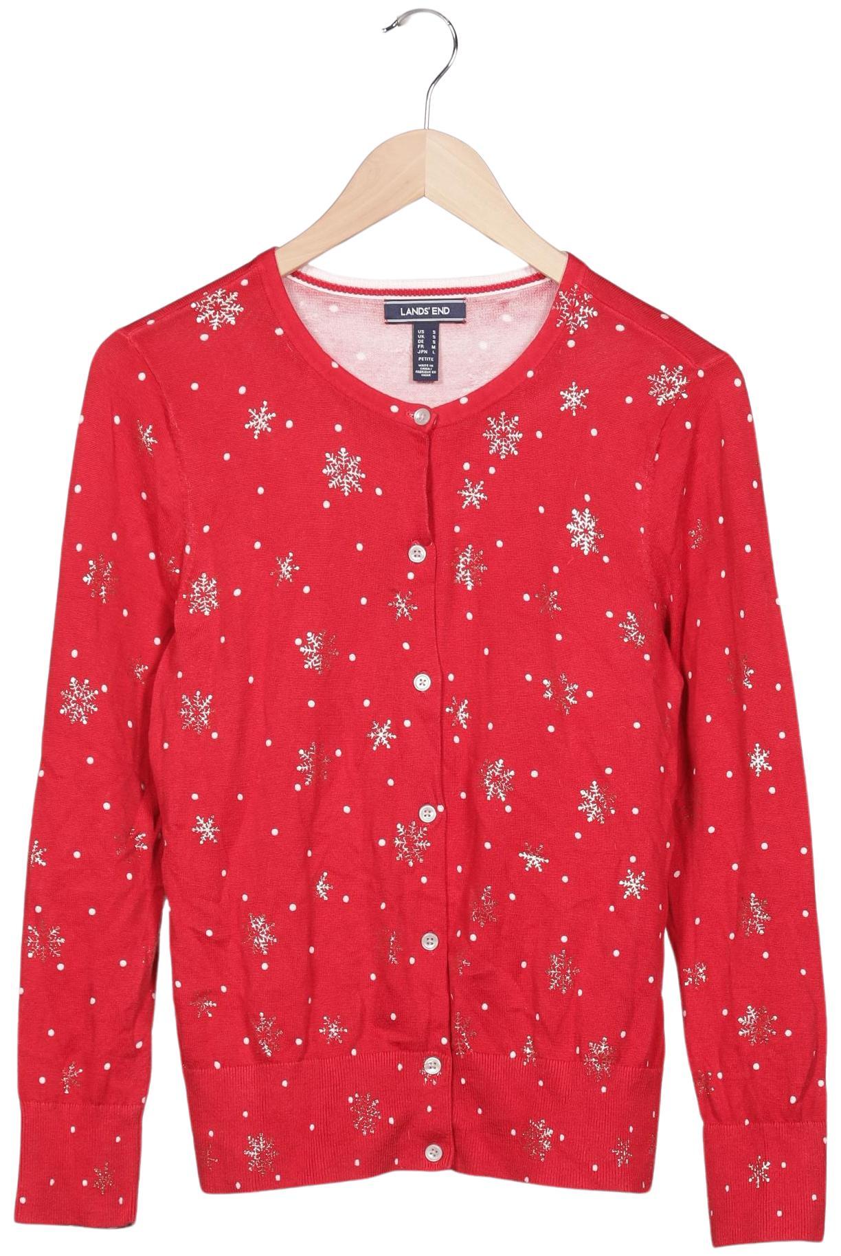 

Lands End Damen Strickjacke, rot, Gr. 36