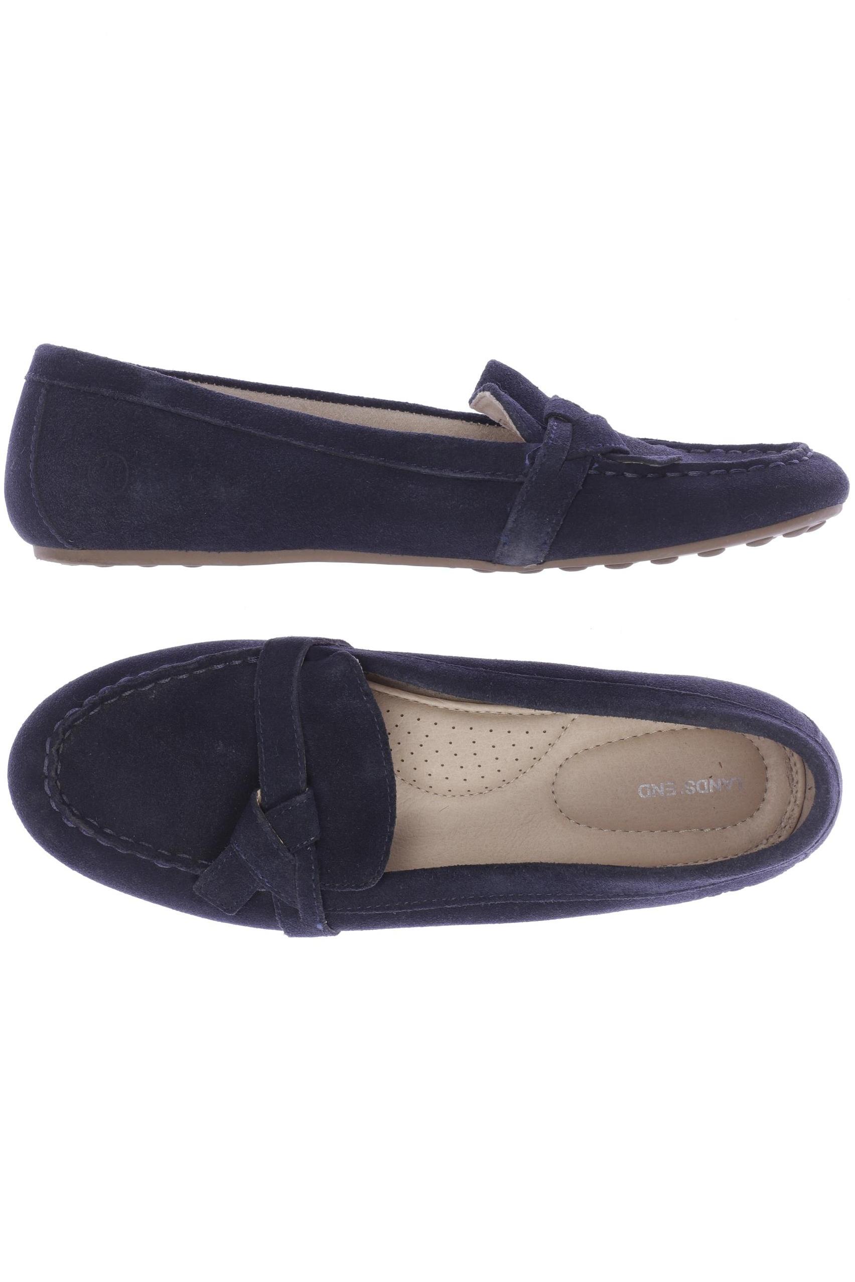 

Lands End Damen Halbschuh, marineblau, Gr. 40