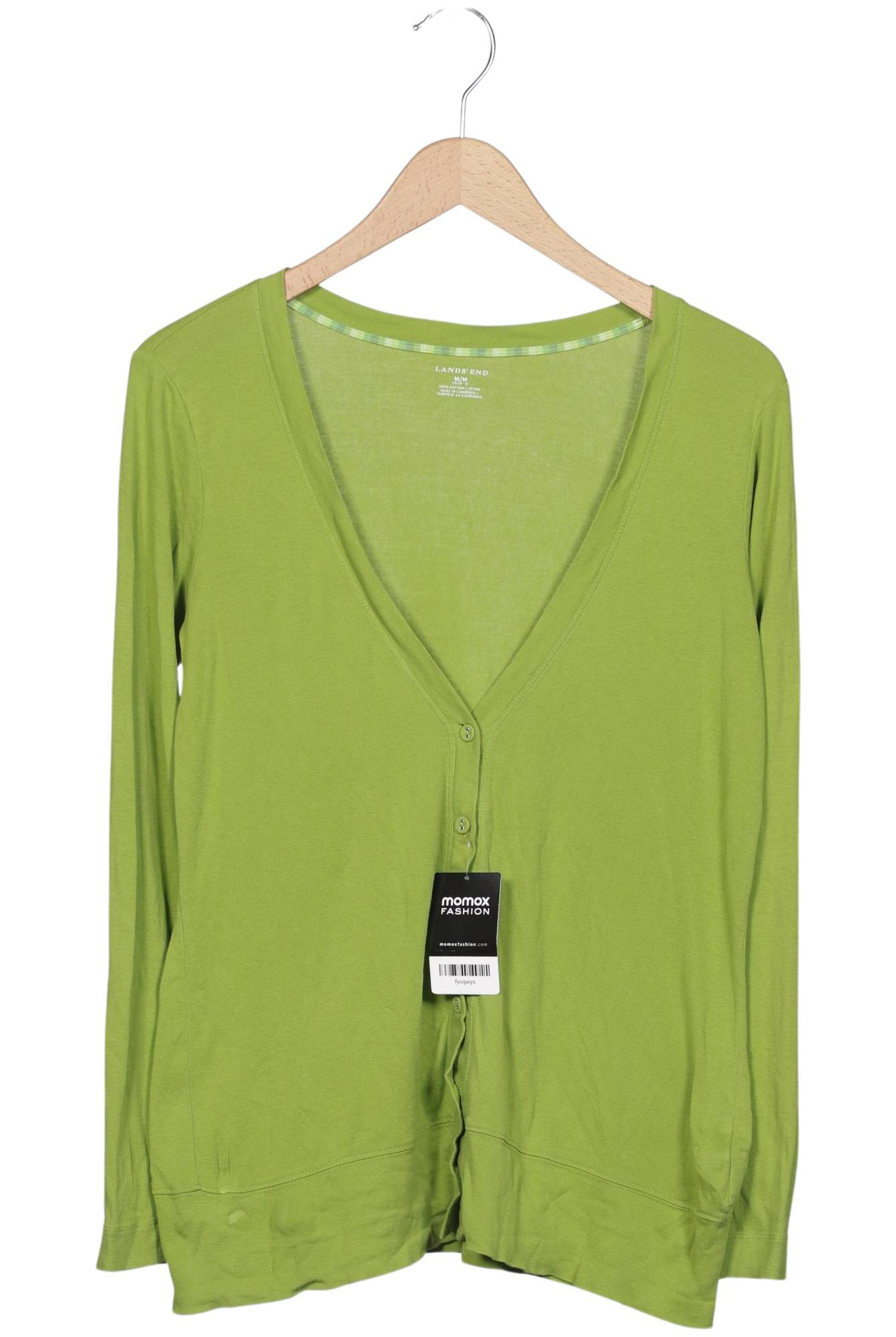 

Lands End Damen Strickjacke, grün, Gr. 38