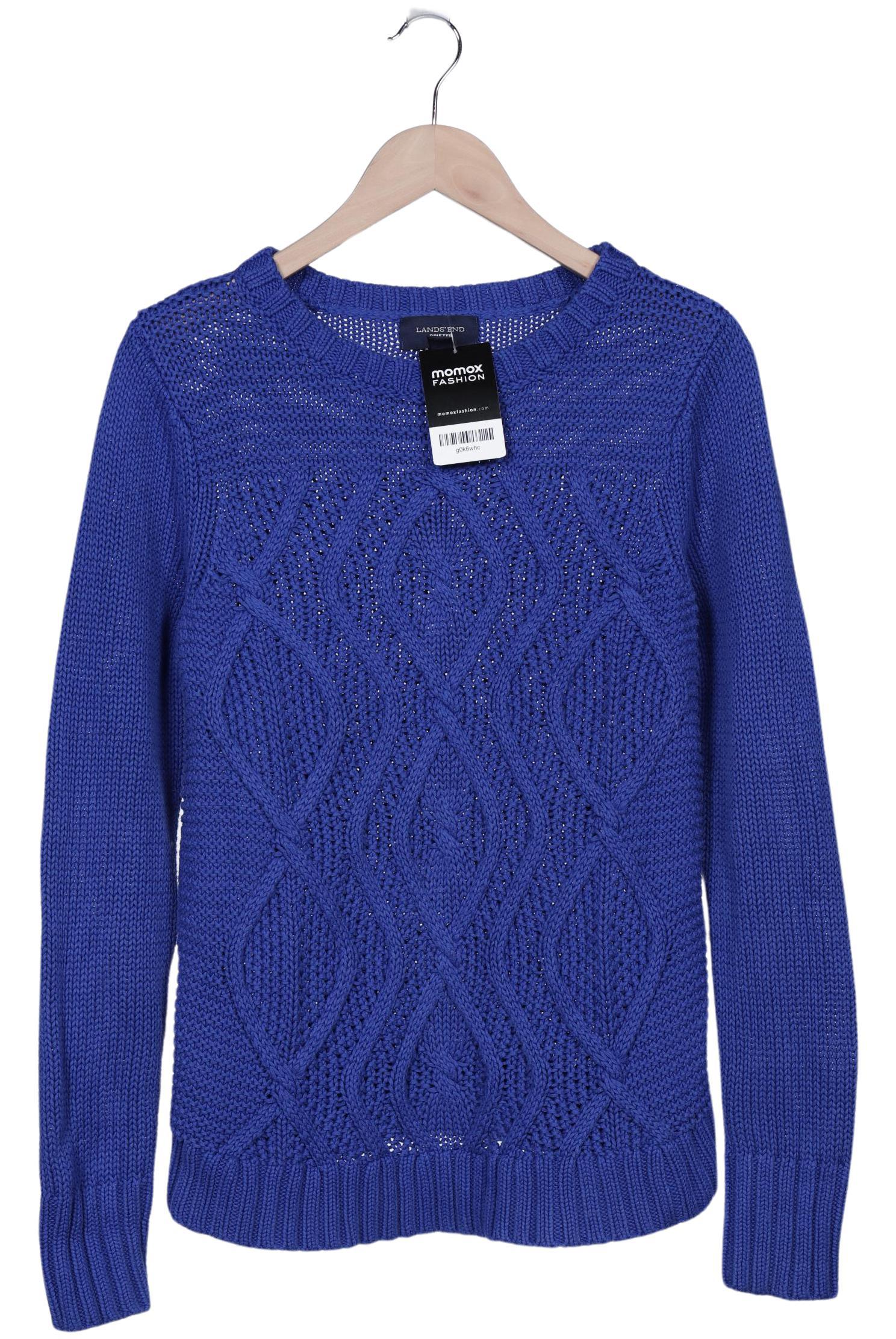 

Lands End Damen Pullover, blau, Gr. 36