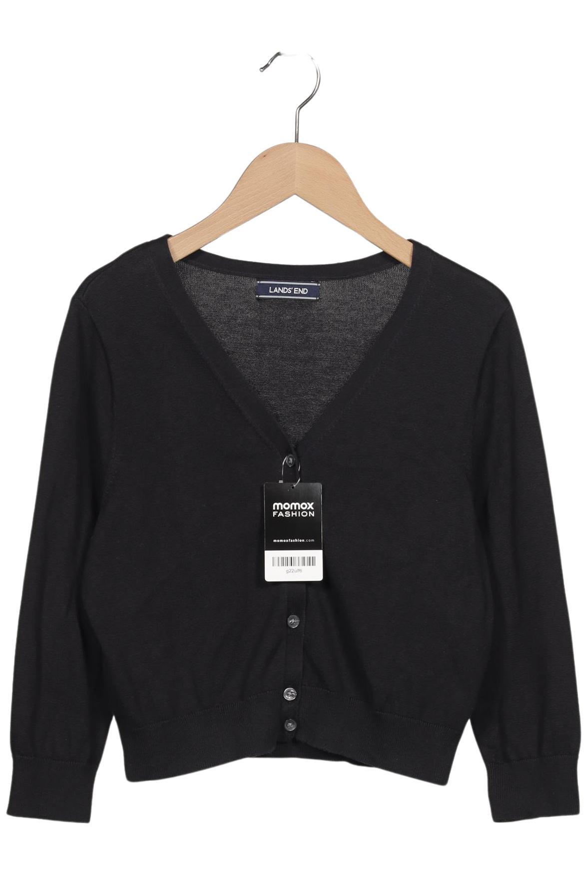 

Lands End Damen Strickjacke, schwarz, Gr. 34