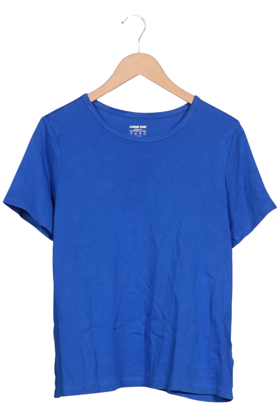 

Lands End Damen T-Shirt, blau, Gr. 50