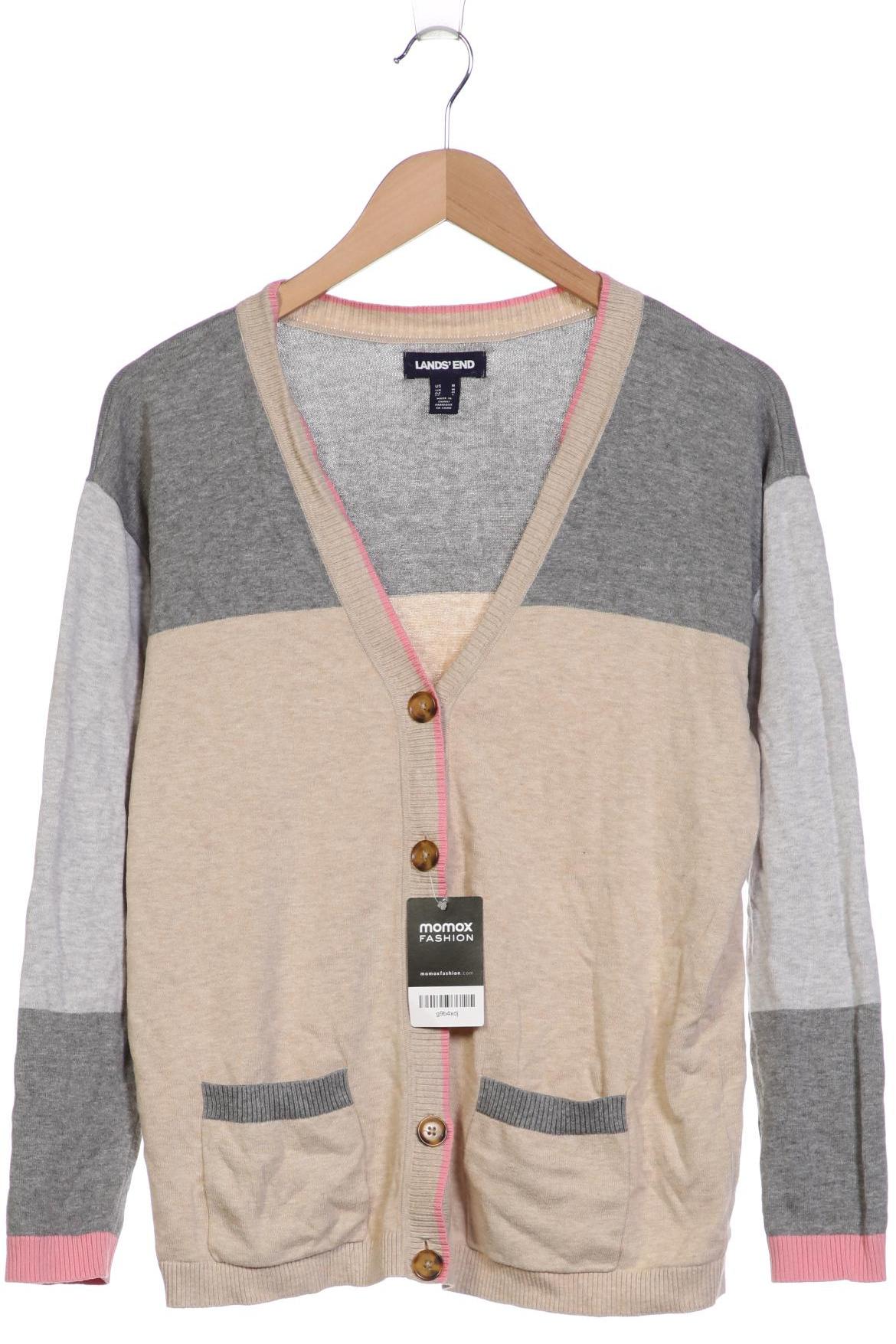 

Lands End Damen Strickjacke, beige, Gr. 38