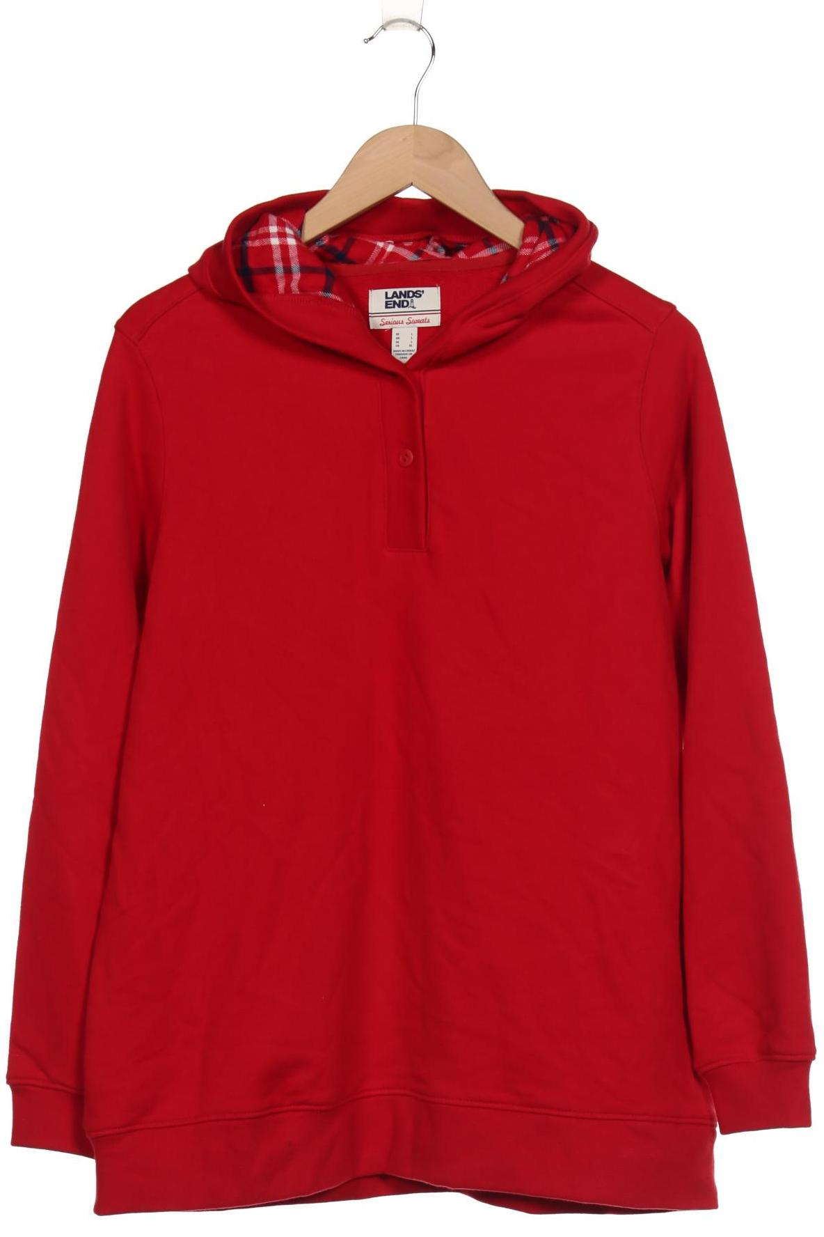 

Lands End Damen Kapuzenpullover, rot