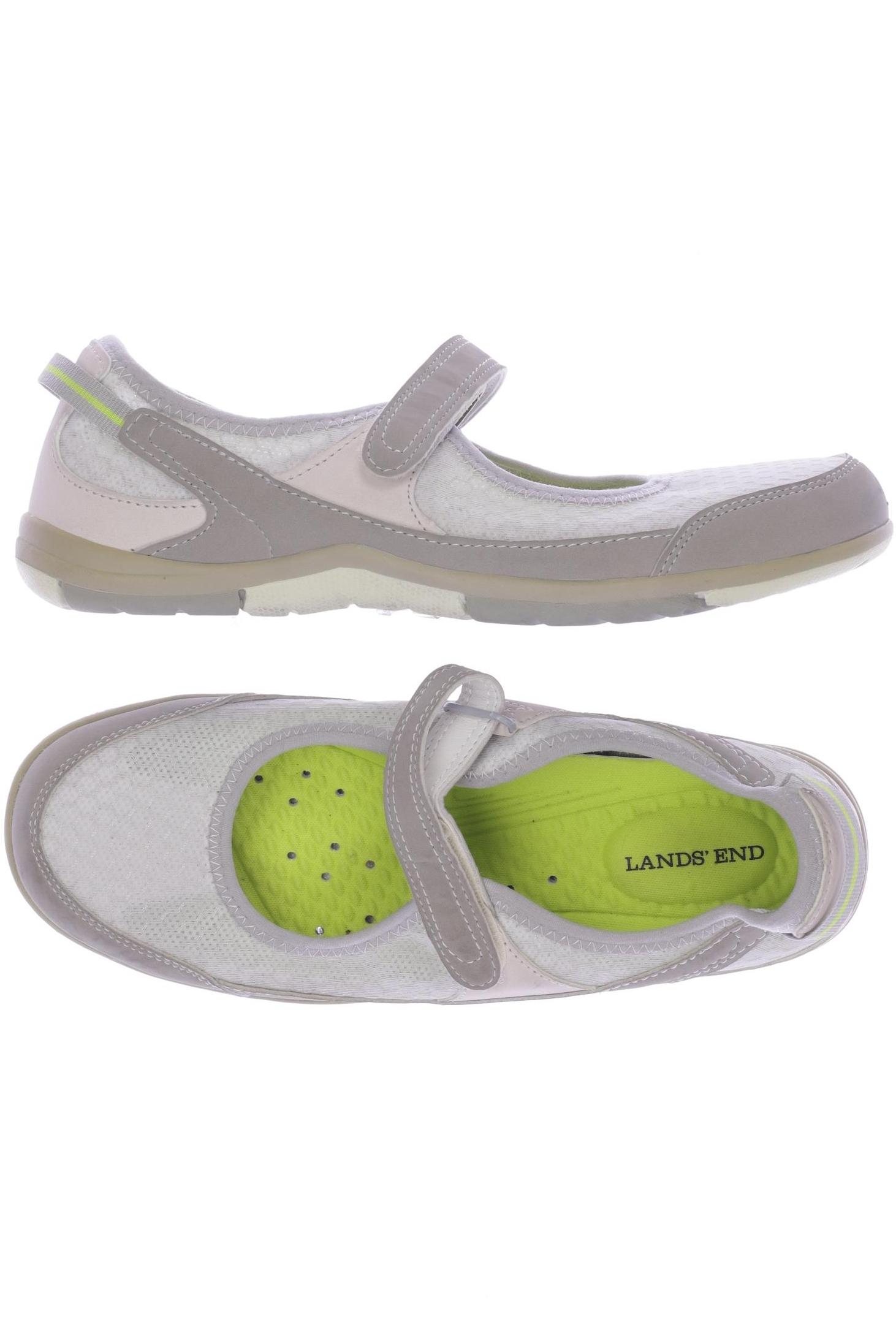 

Lands End Damen Ballerinas, grau, Gr. 7