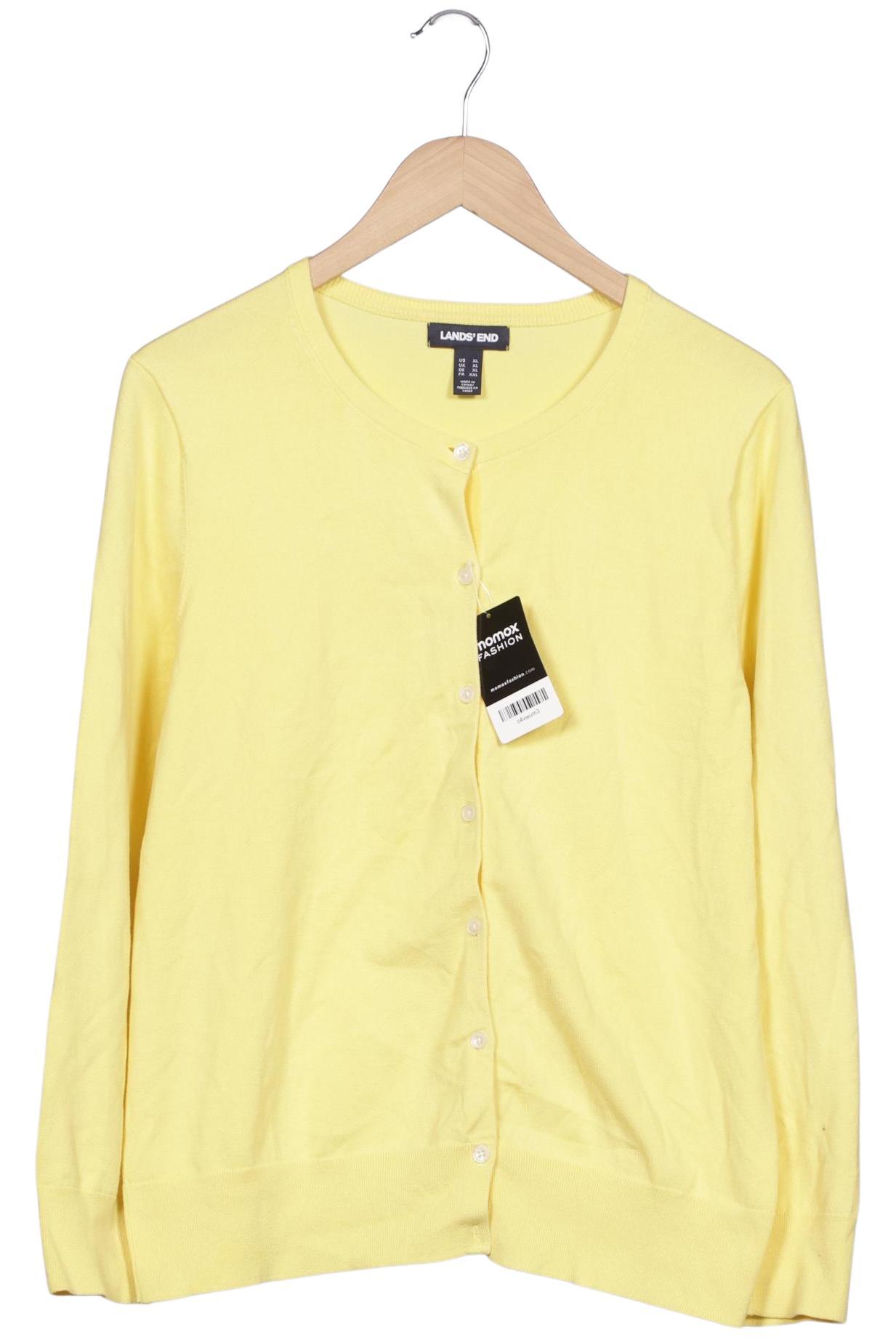 

Lands End Damen Strickjacke, gelb, Gr. 44