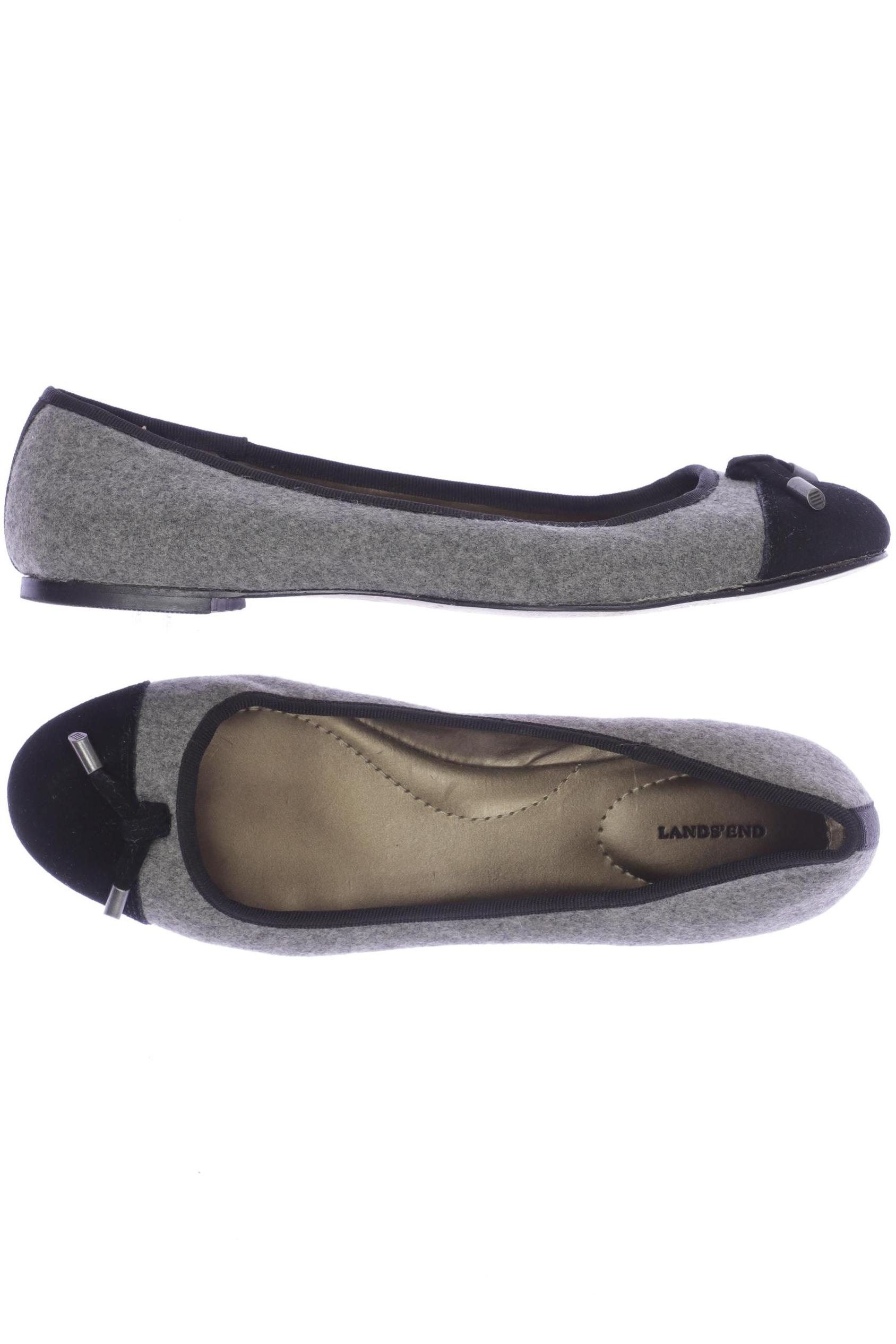 

Lands End Damen Ballerinas, grau, Gr. 39