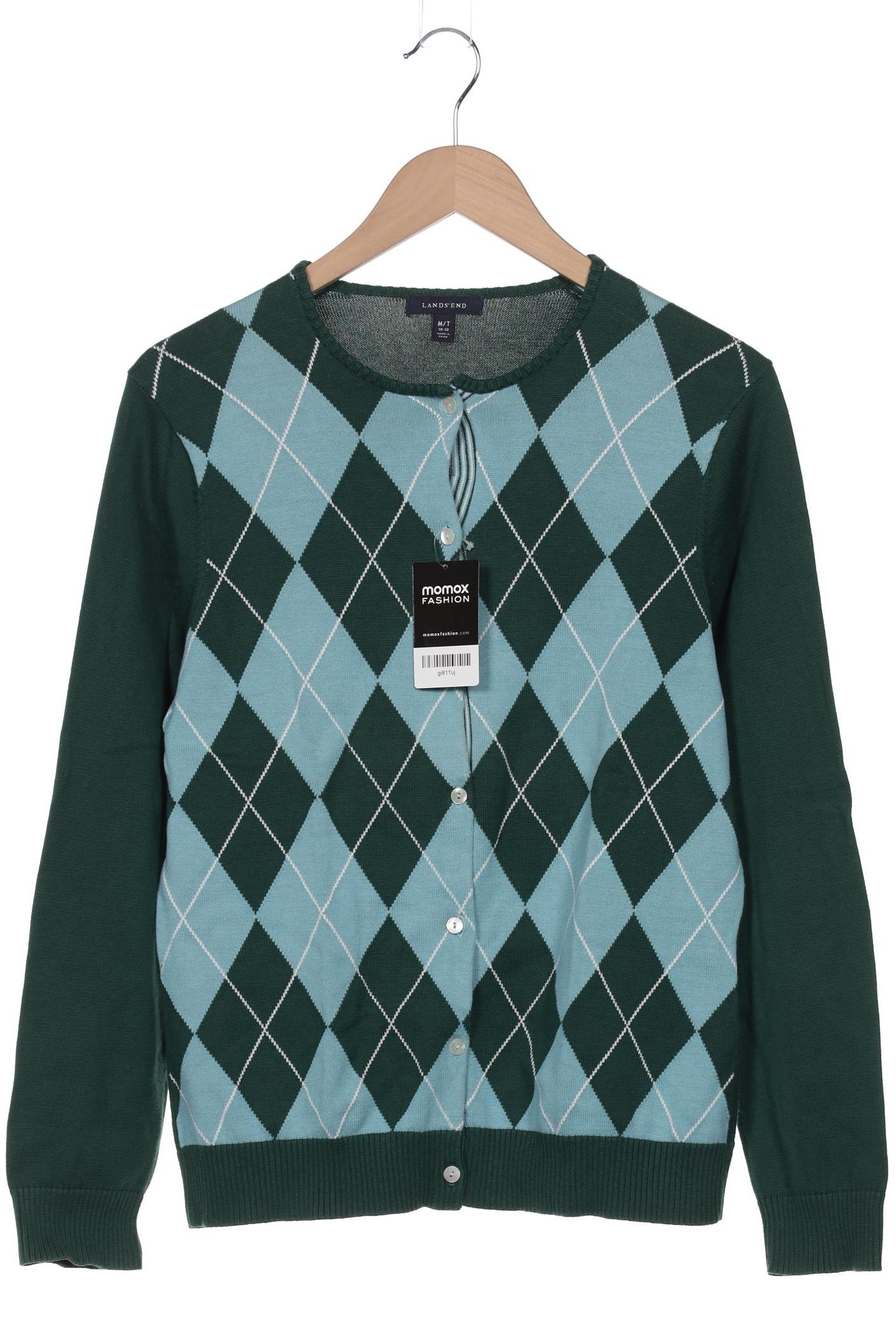 

Lands End Damen Strickjacke, grün, Gr. 38