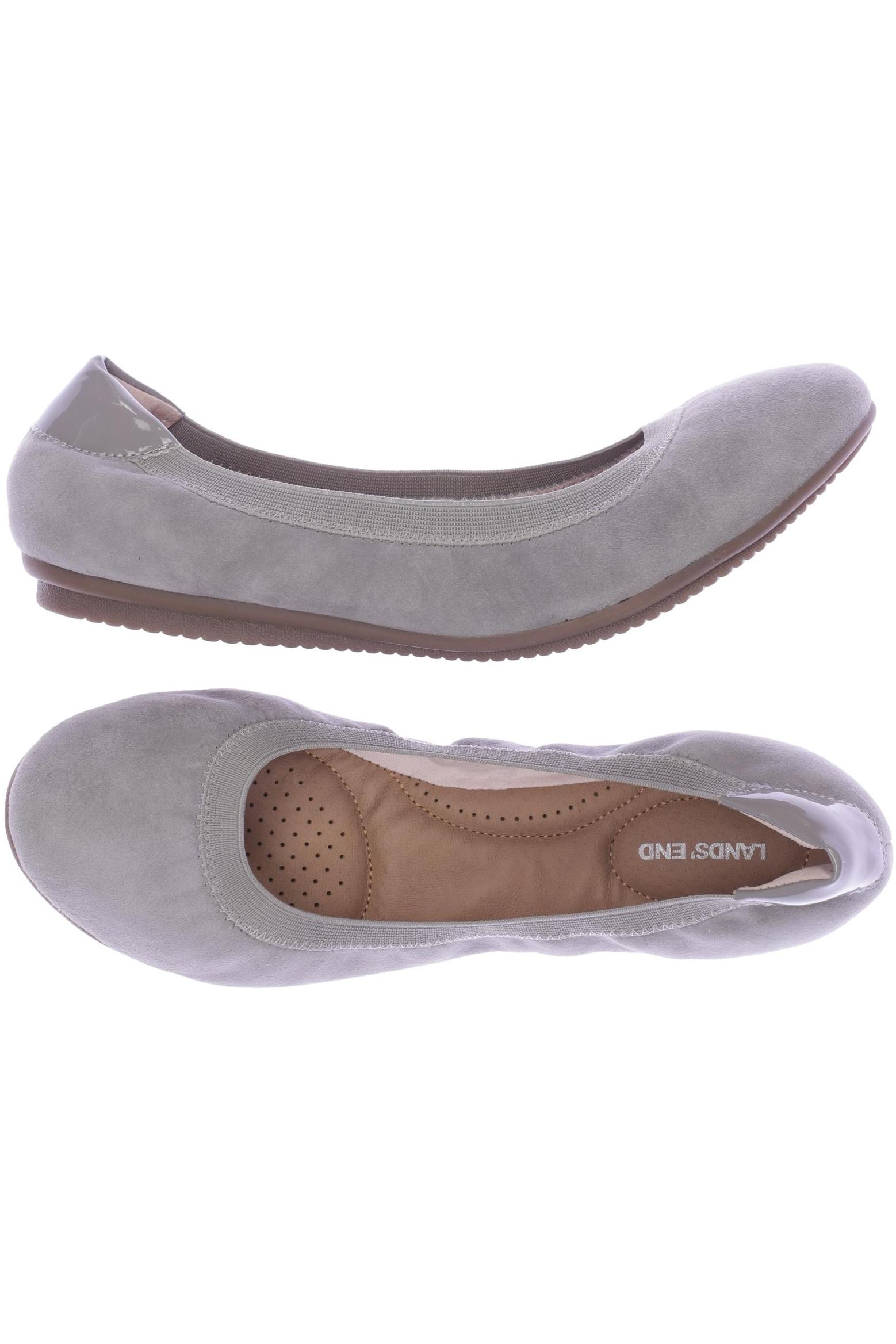 

Lands End Damen Ballerinas, grau, Gr. 41