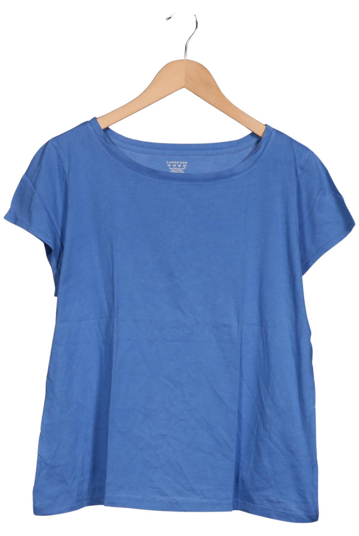 

Lands End Damen T-Shirt, blau, Gr. 42