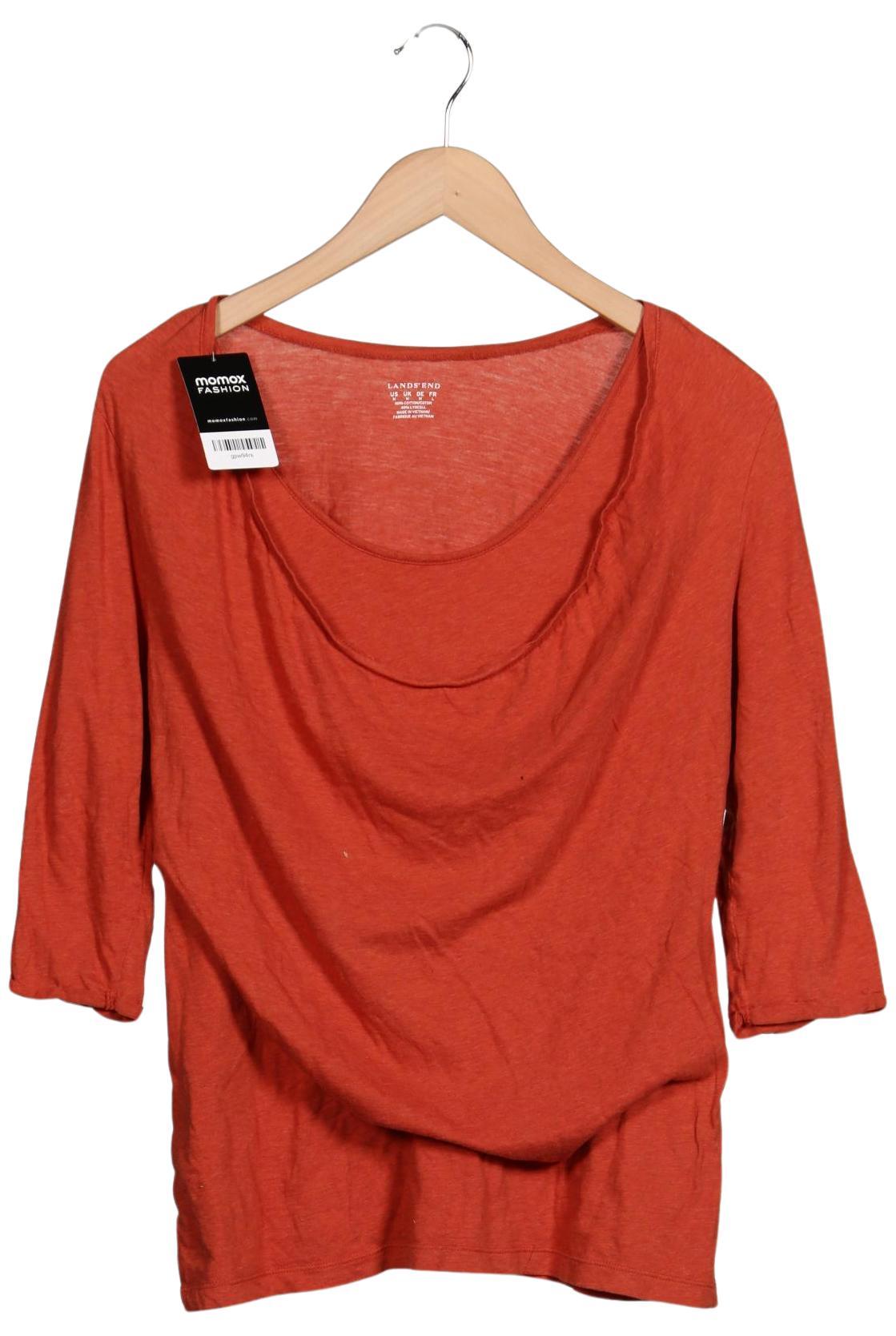 

Lands End Damen Langarmshirt, orange, Gr. 38