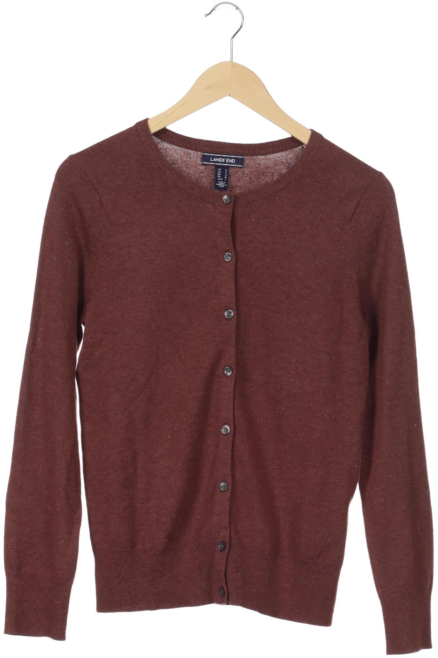 

Lands End Damen Strickjacke, braun, Gr. 36