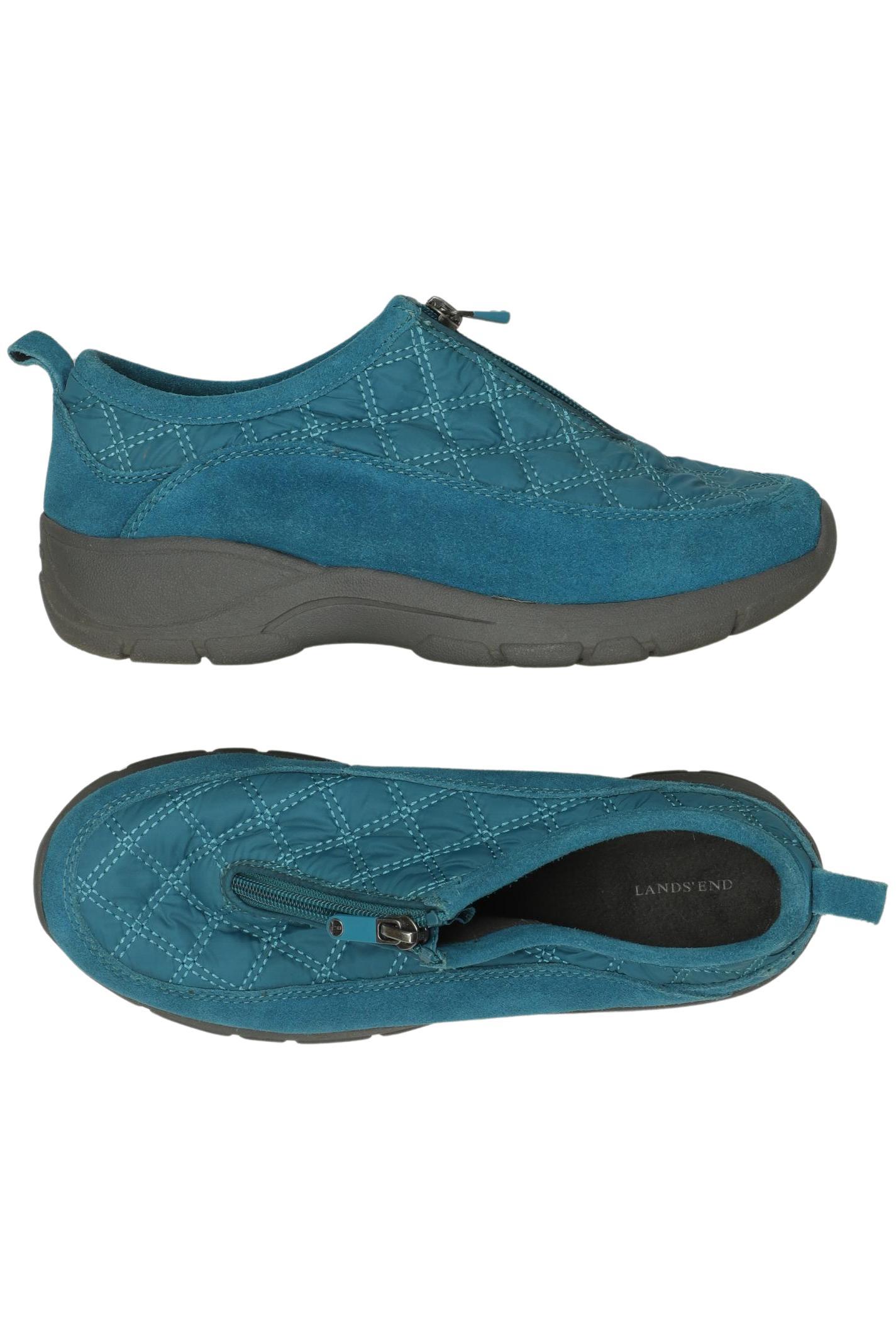 

Lands End Damen Halbschuh, türkis, Gr. 37.5