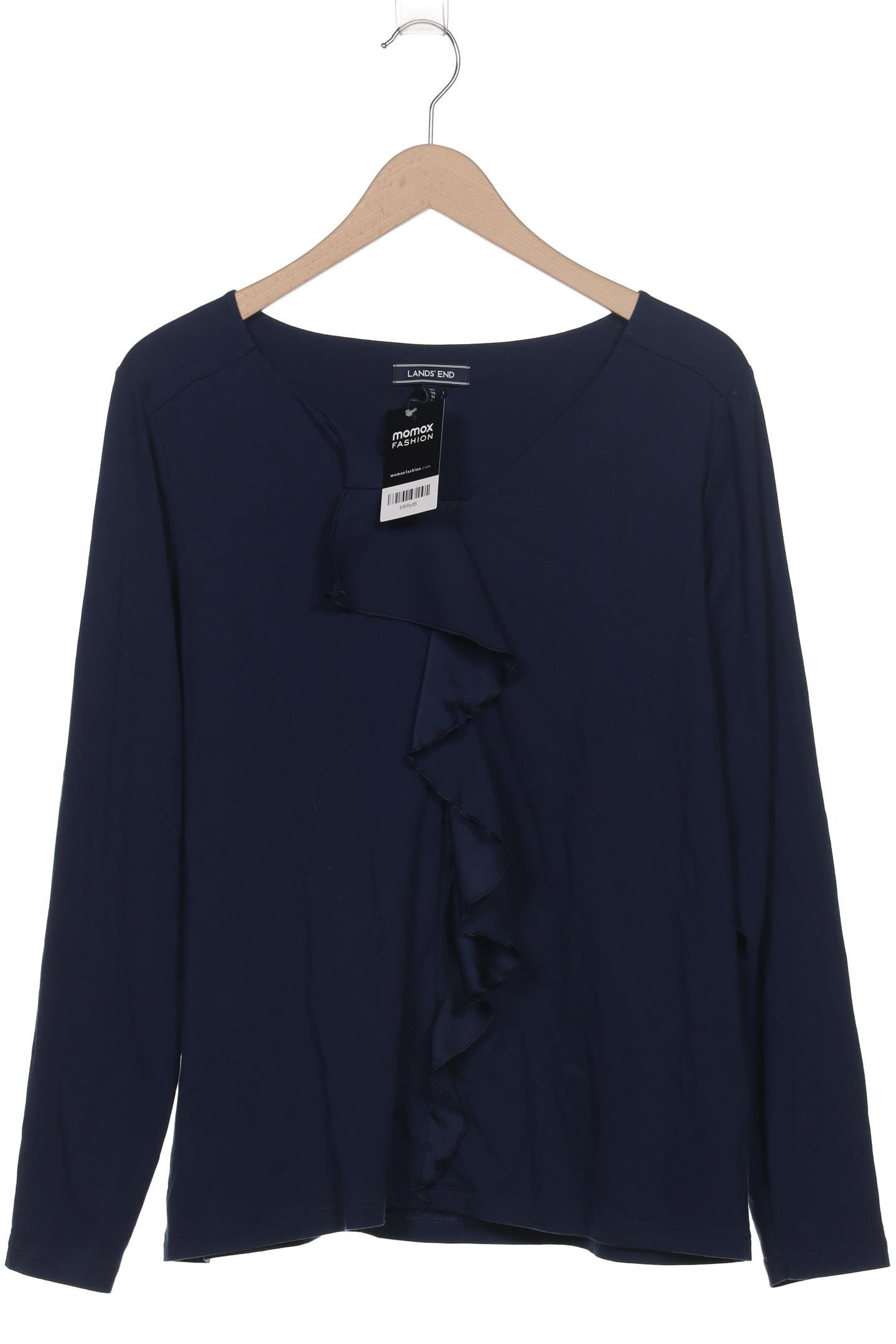 

Lands End Damen Langarmshirt, marineblau, Gr. 42