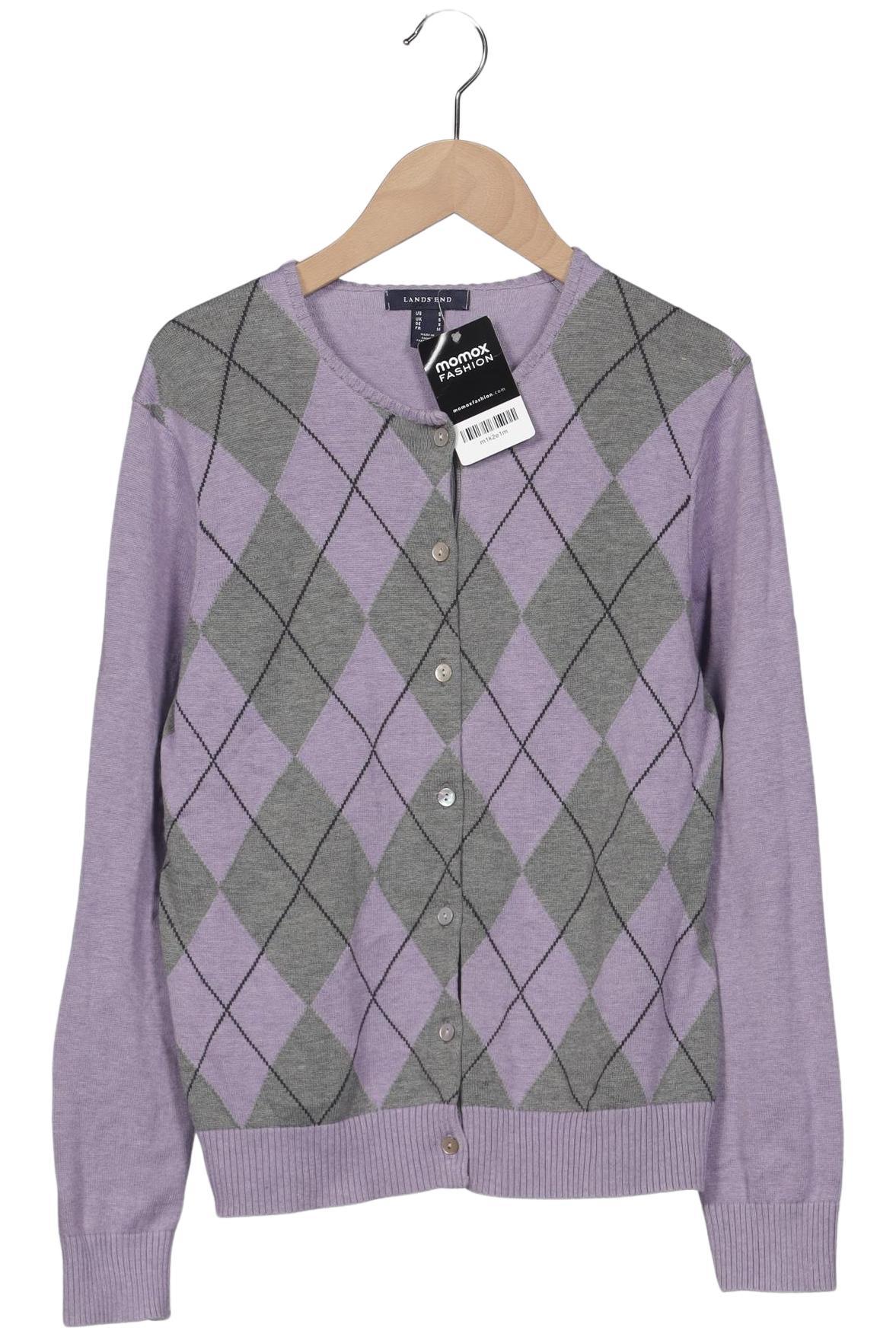 

Lands End Damen Strickjacke, flieder, Gr. 36