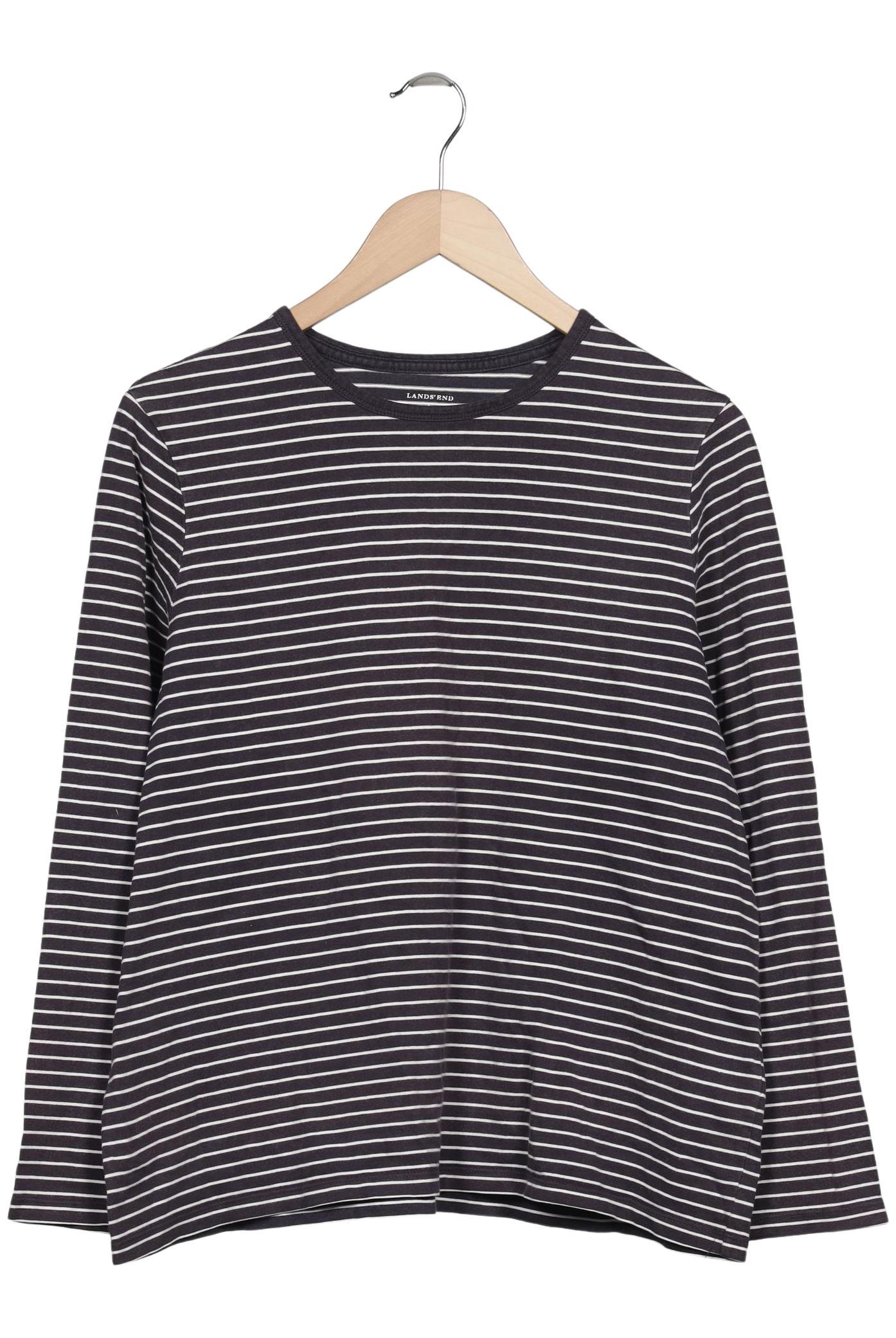 

Lands End Damen Langarmshirt, marineblau, Gr. 42