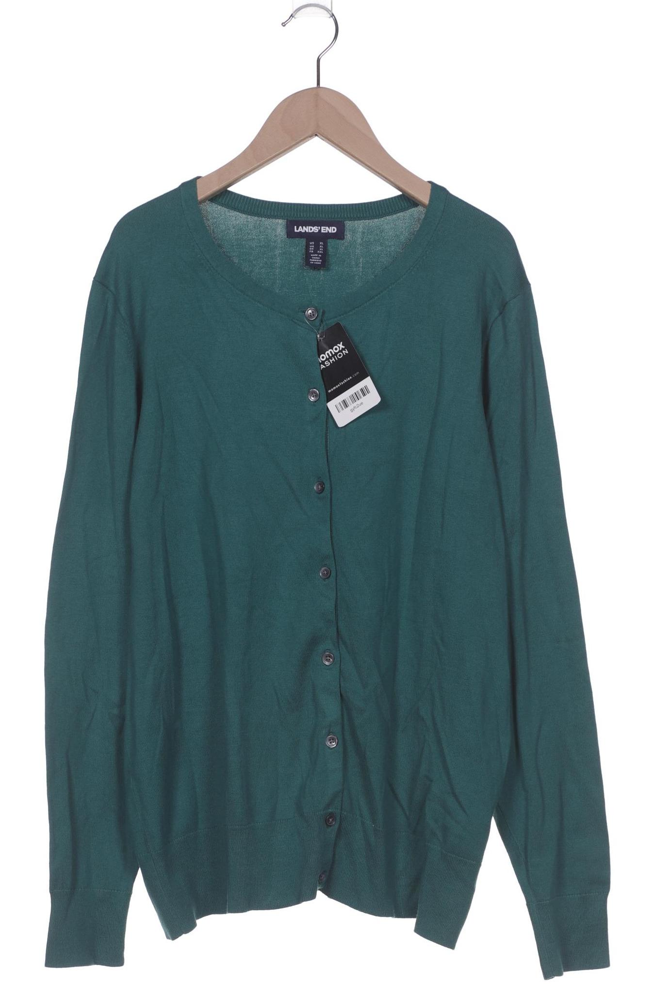 

Lands End Damen Strickjacke, türkis, Gr. 44