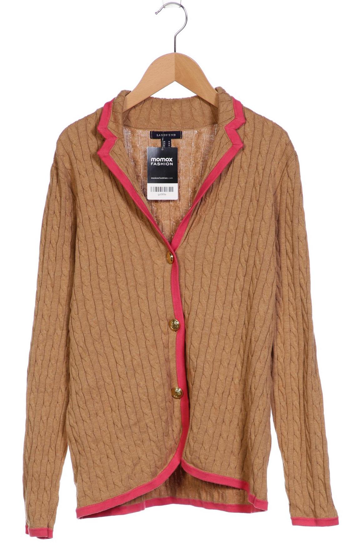 

Lands End Damen Strickjacke, beige, Gr. 38