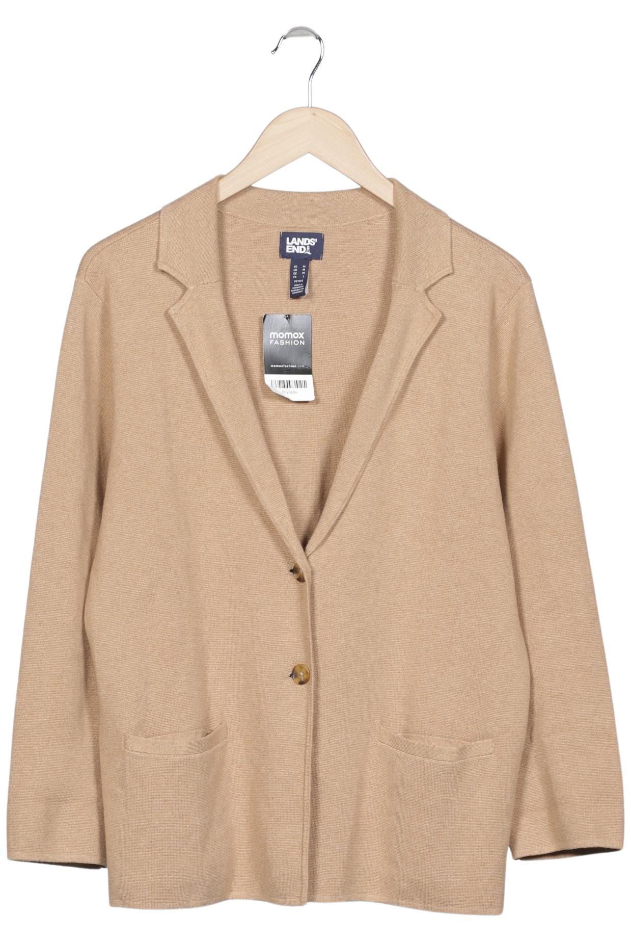 

Lands End Damen Strickjacke, beige, Gr. 38