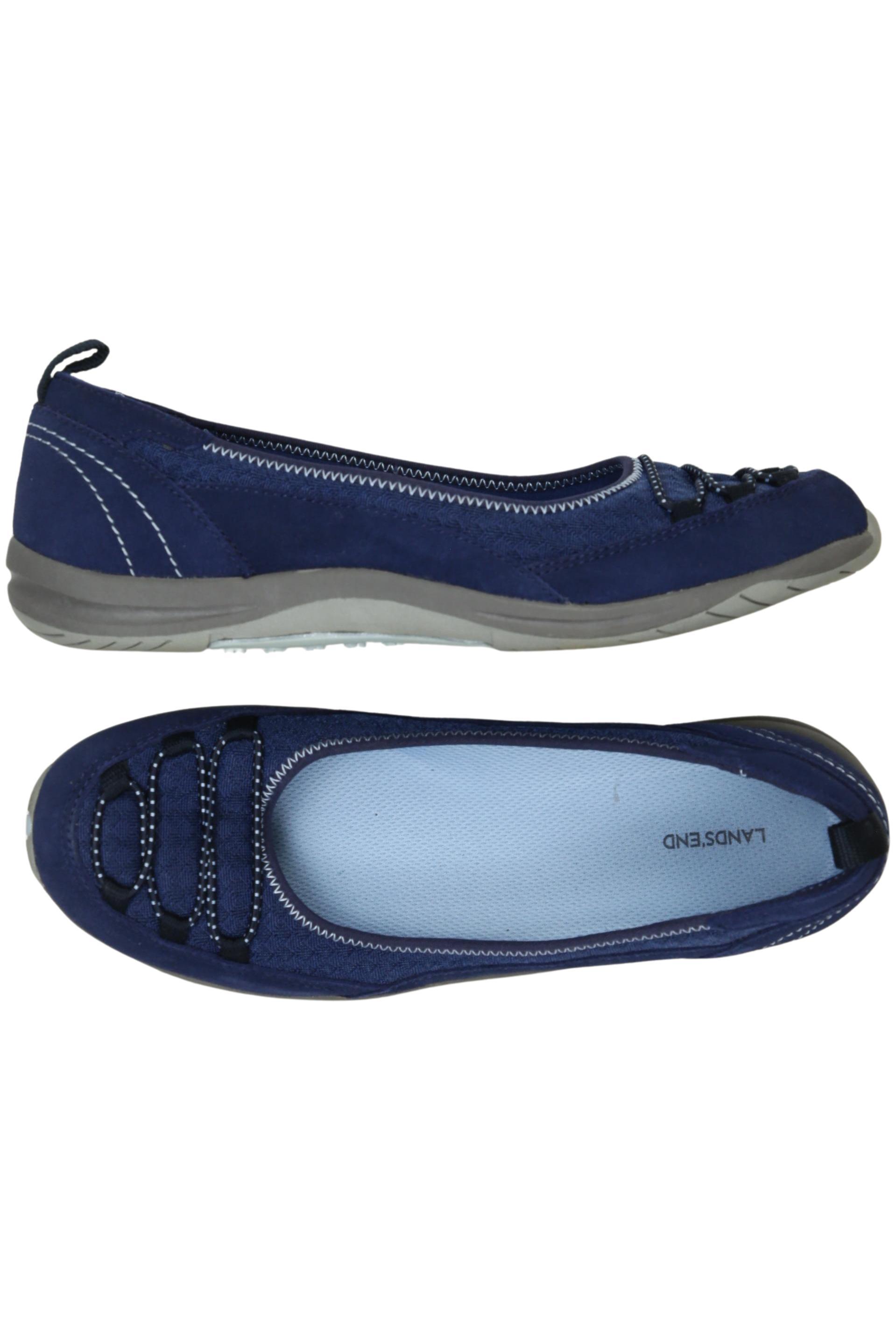 

Lands End Damen Ballerinas, marineblau, Gr. 41