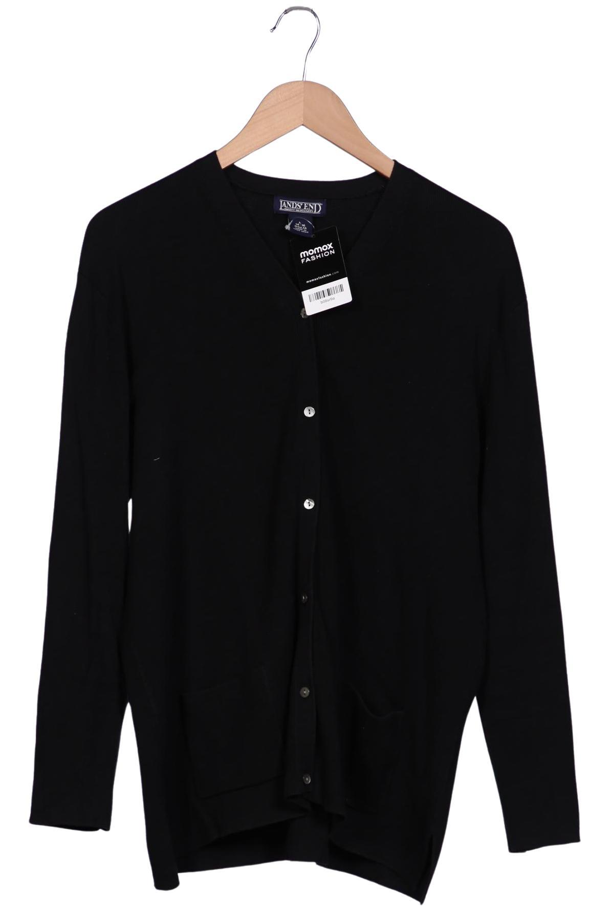 

Lands End Damen Strickjacke, schwarz, Gr. 42