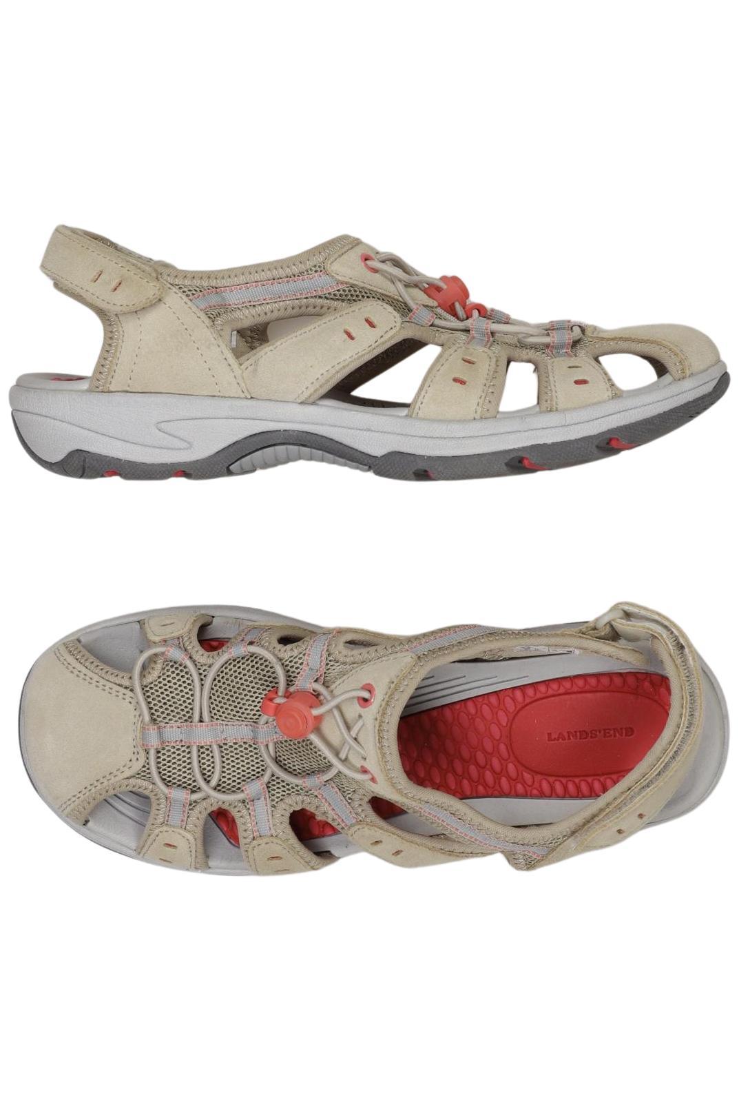 

Lands End Damen Sandale, beige, Gr. 40