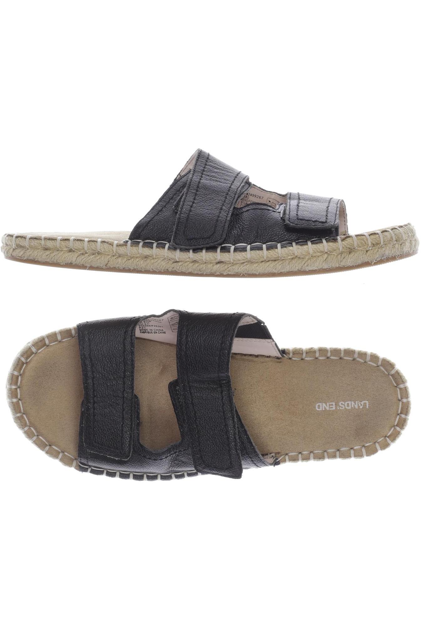 

Lands End Damen Sandale, schwarz, Gr. 41