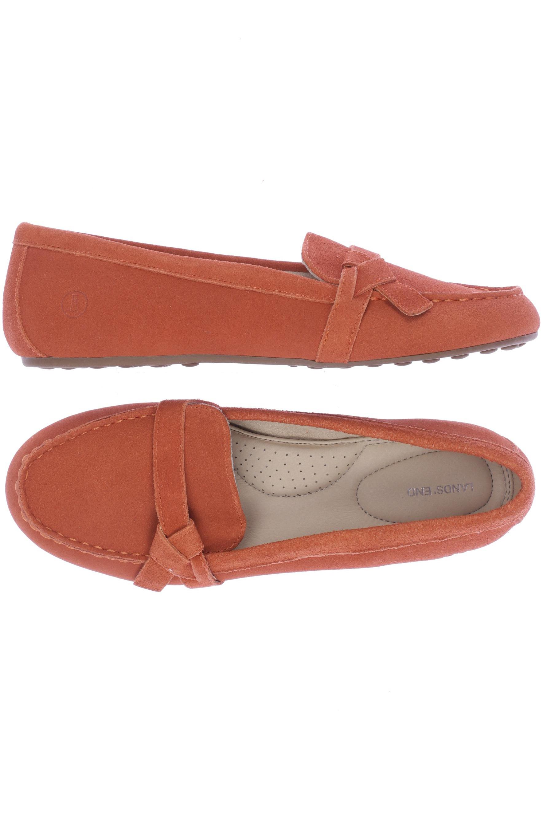 

Lands End Damen Halbschuh, orange, Gr. 41