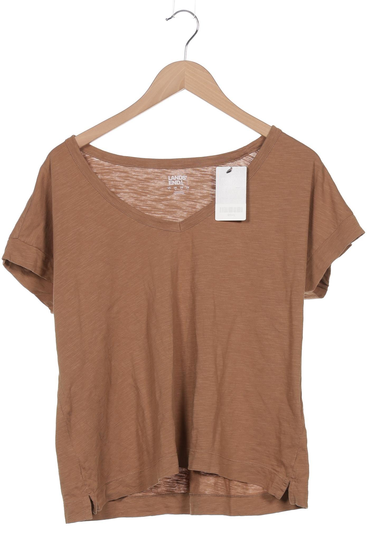 

Lands End Damen T-Shirt, braun, Gr. 38