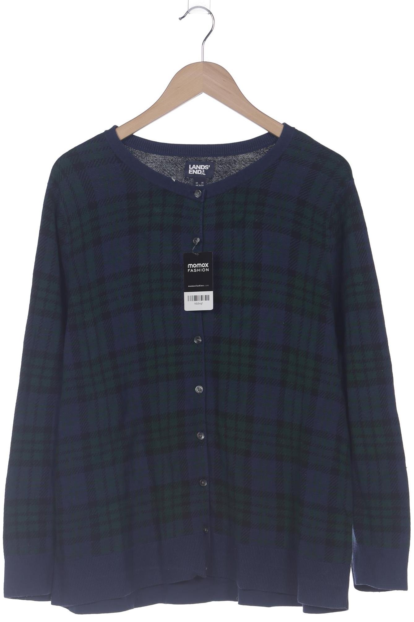 

Lands End Damen Strickjacke, grün, Gr. 52