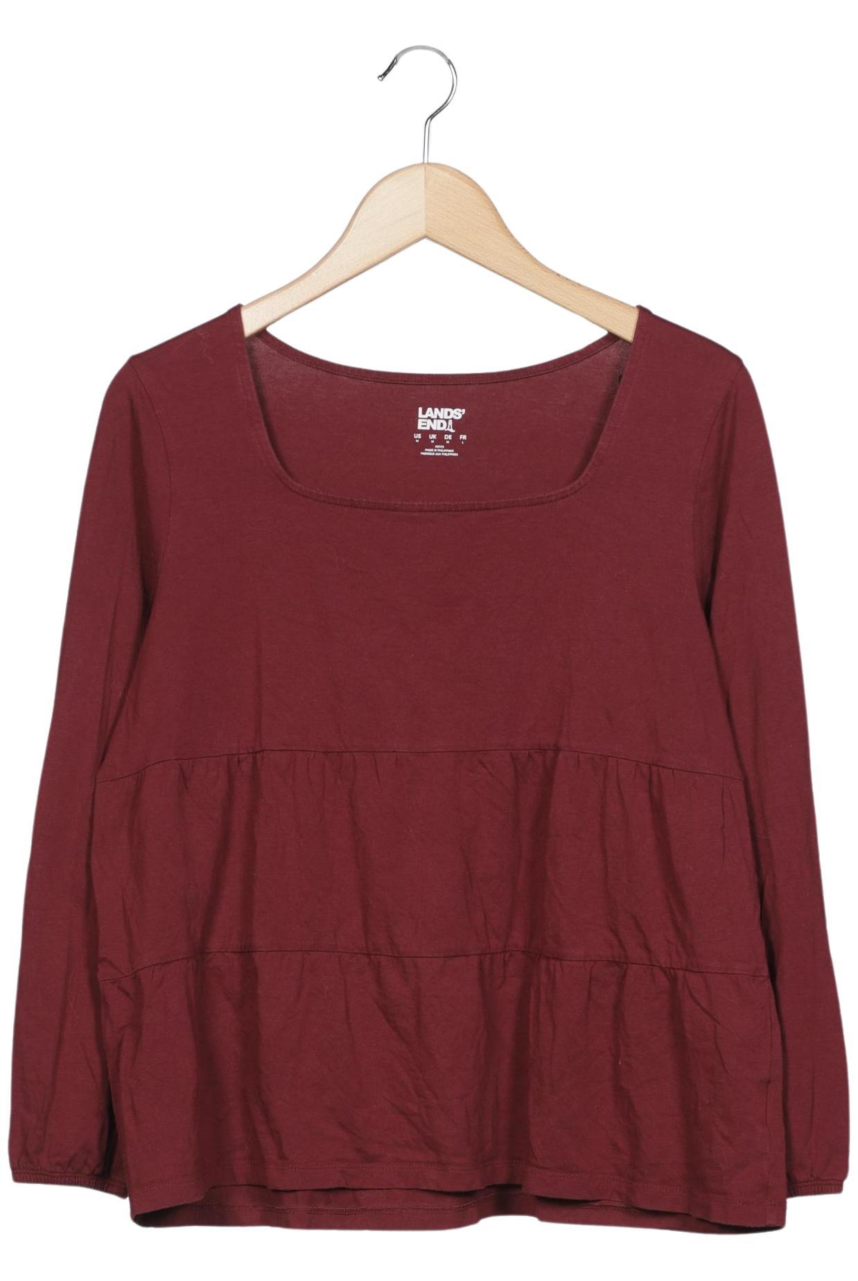 

Lands End Damen Langarmshirt, bordeaux, Gr. 38