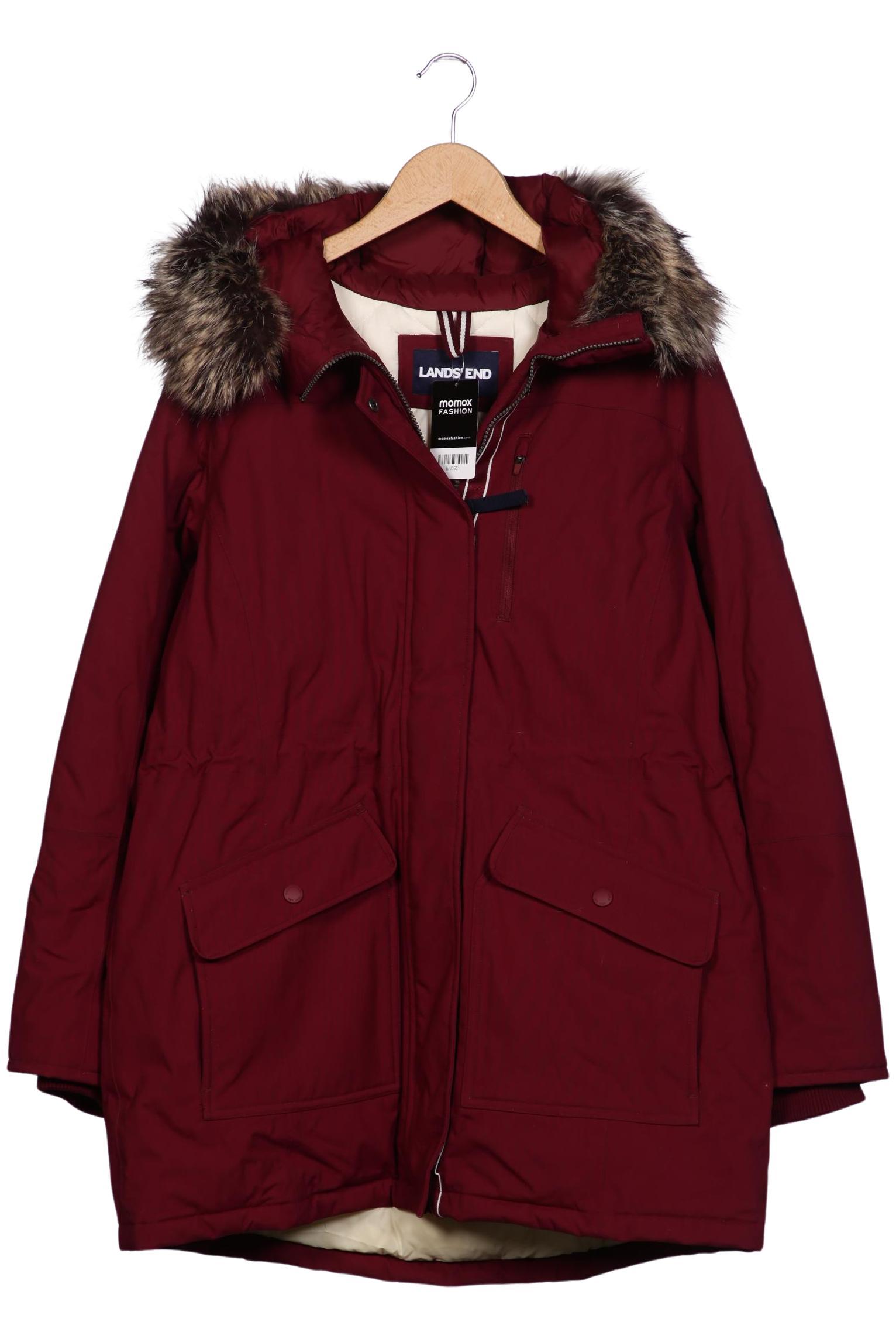 

Lands End Damen Mantel, bordeaux, Gr. 42