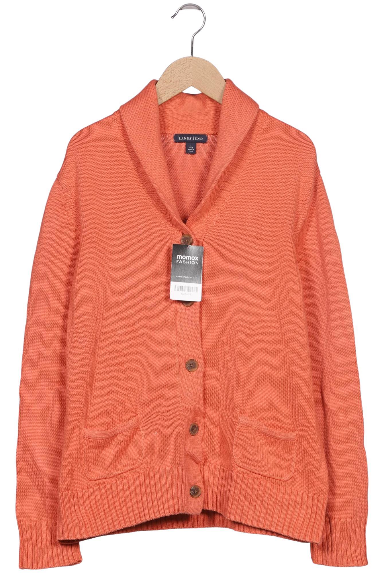 

Lands End Damen Strickjacke, orange, Gr. 42