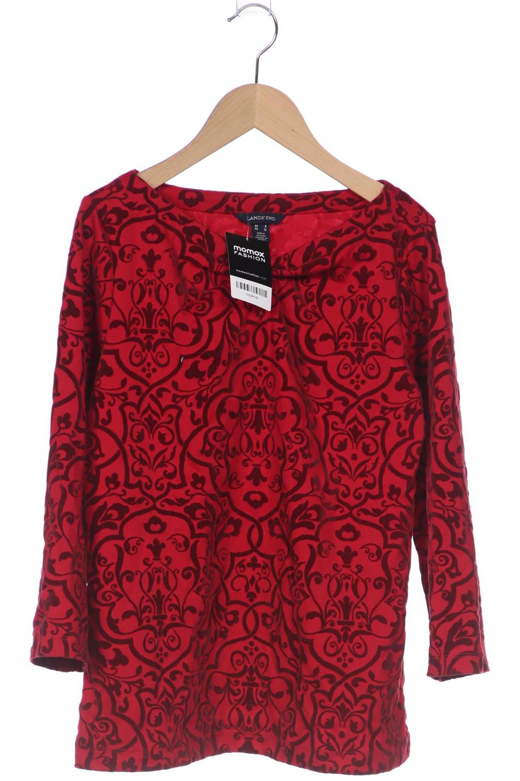 

Lands End Damen Langarmshirt, rot, Gr. 36
